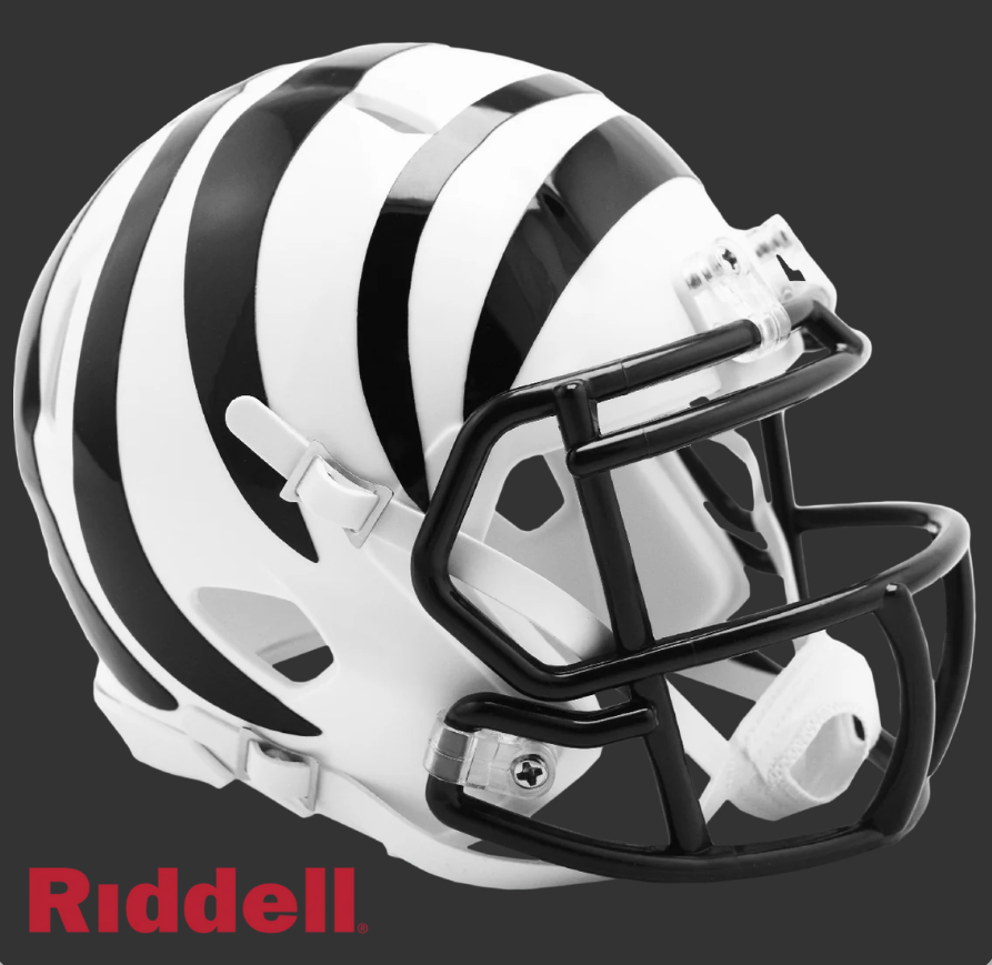 CINCINNATI BENGALS 2022 ON FIELD ALTERNATE STYLE SPEED MINI HELMET