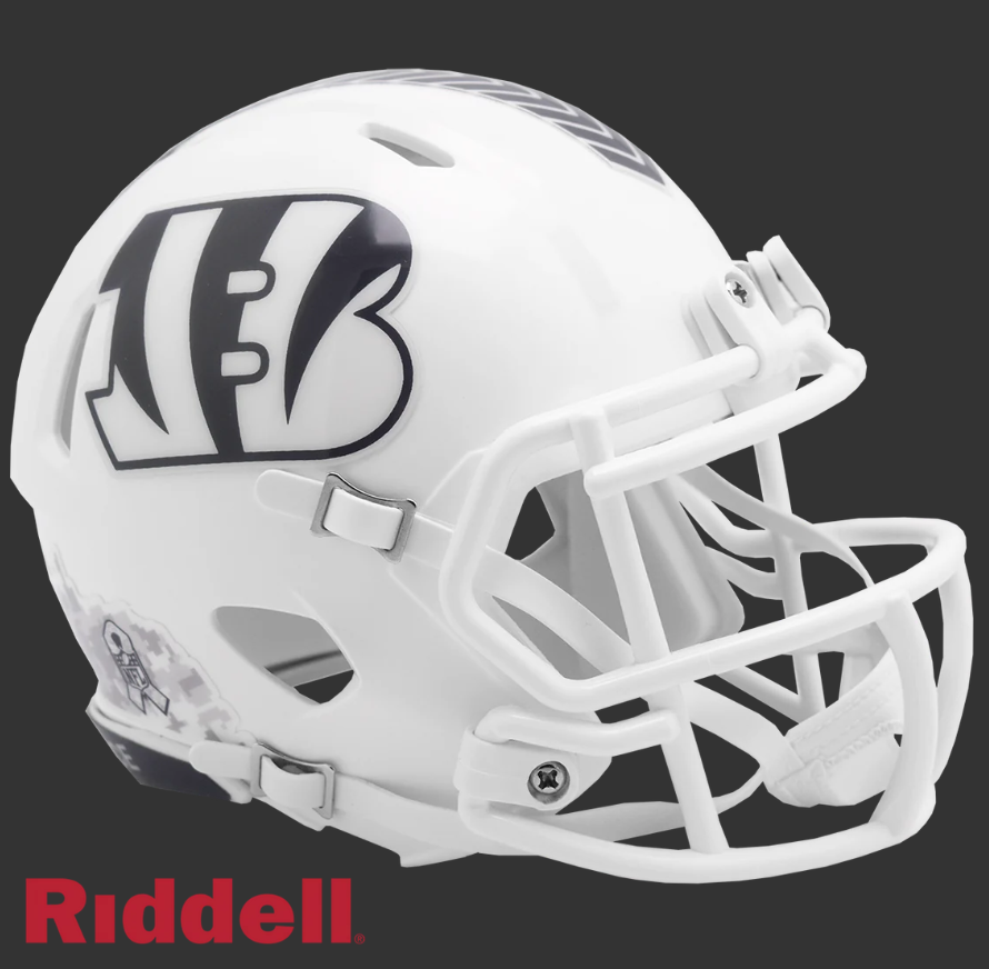 CINCINNATI BENGALS SALUTE TO SERVICE 24 MINI HELMET