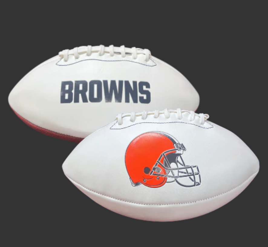 CLEVELAND BROWNS EMBOSSED NFL SIGNATURE SERIES FOOTBALL