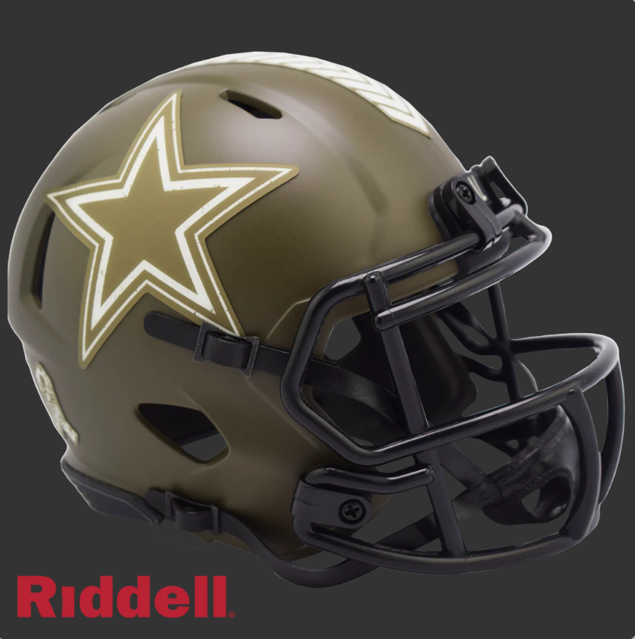DALLAS COWBOYS SALUTE TO SERVICE 22 MINI HELMET