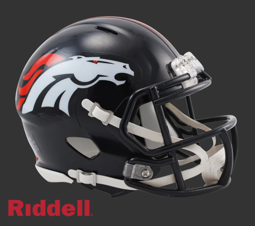 DENVER BRONCOS 1997-2023 THROWBACK SPEED MINI HELMET