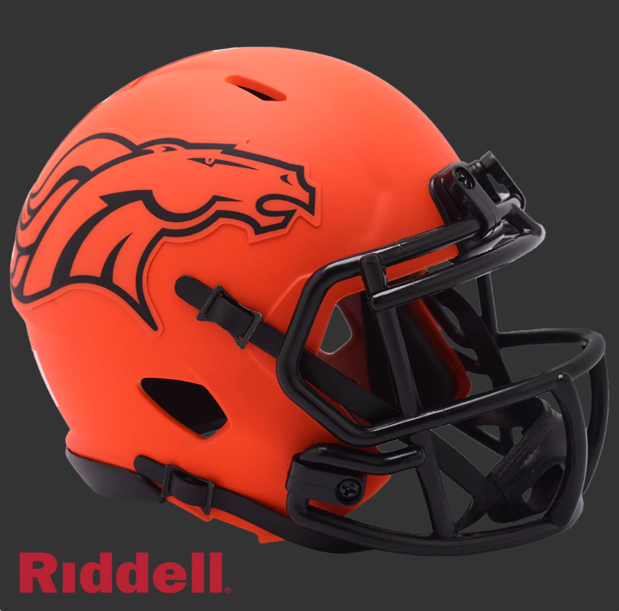 DENVER BRONCOS RAVE MINI HELMET
