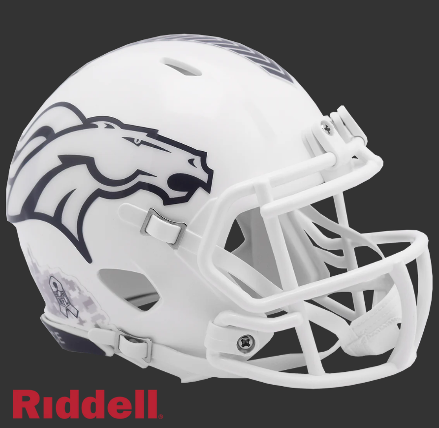 DENVER BRONCOS SALUTE TO SERVICE 24 MINI HELMET