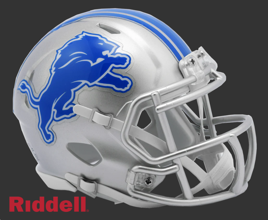 DETROIT LIONS 2017-2023 THROWBACK SPEED MINI HELMET