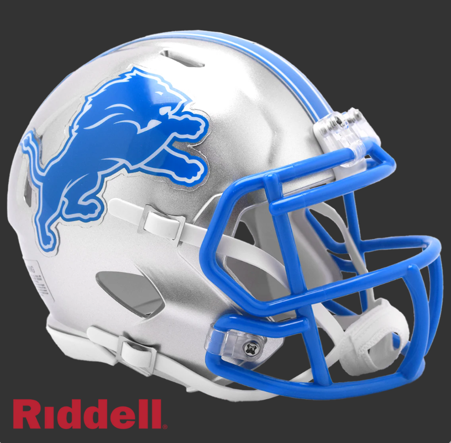 DETROIT LIONS CURRENT STYLE SPEED MINI HELMET