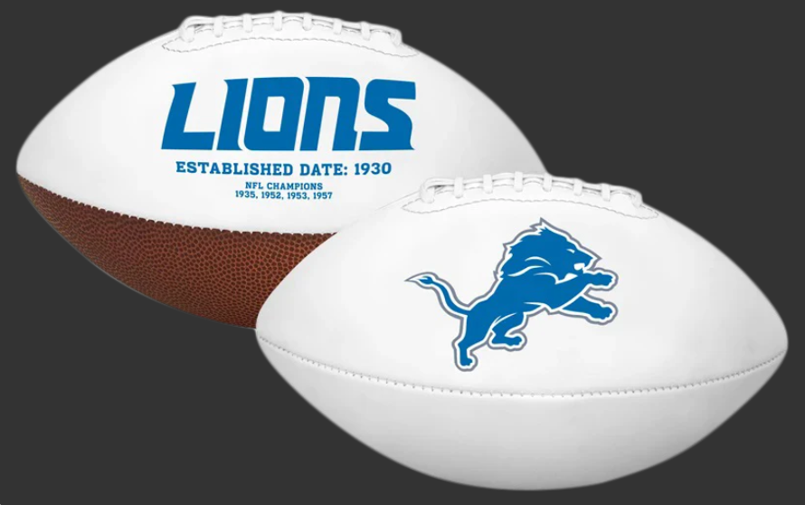 DETROIT LIONS RAWLINGS NFL SIGNATURE SERIES FOOTBALL
