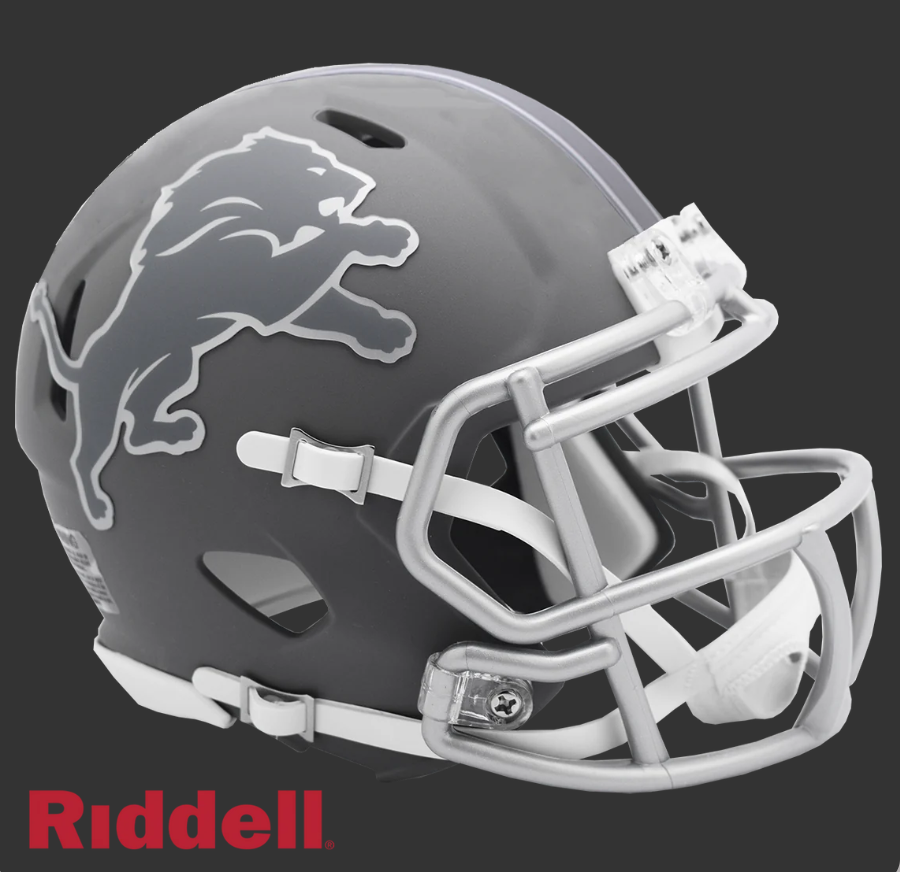 DETROIT LIONS SLATE 2024 VERSION MINI HELMET