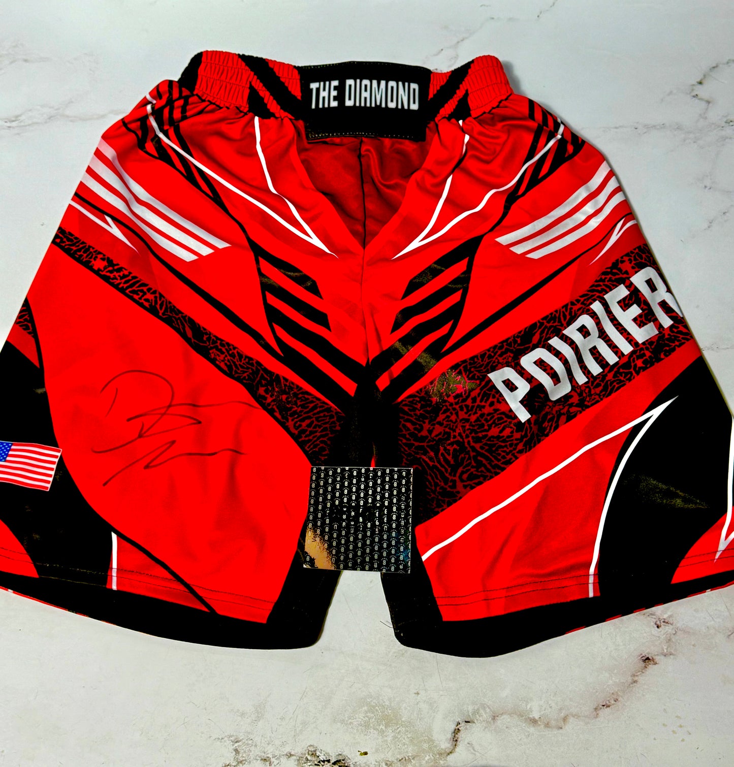 Dustin Poirier Signed UFC Trunks Beckett Certified