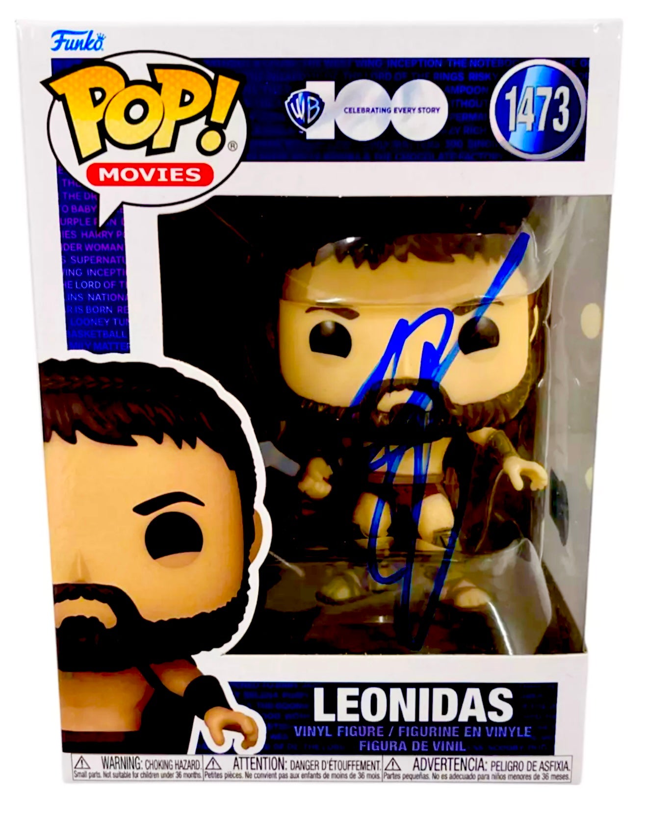 Gerard Butler Signed 300 Funko Pop Beckett Certified