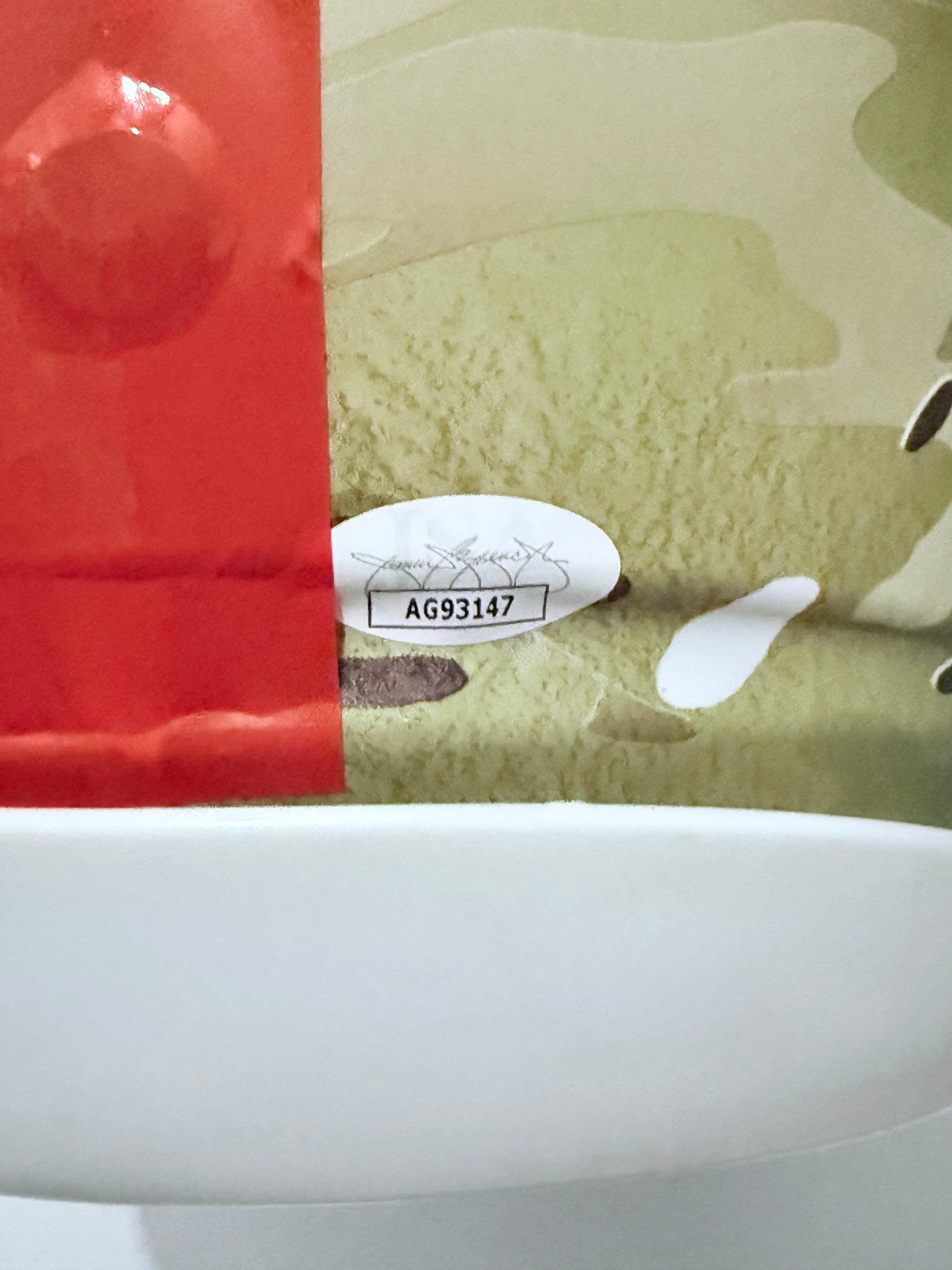 Jim McMahon Signed Bears Custom Camo Speedflex Helmet JSA Certified