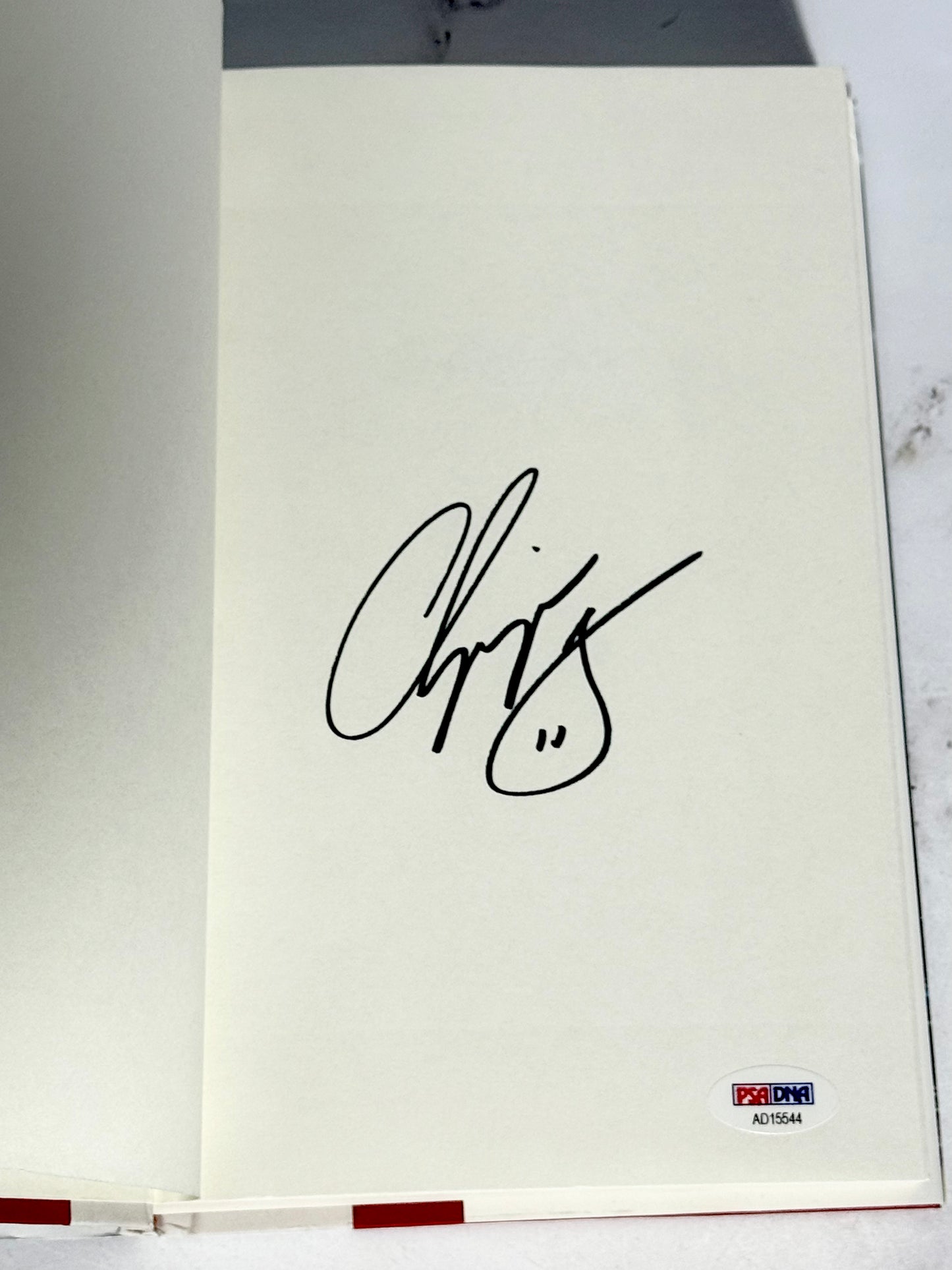 Chipper Jones Signed Book Braves PSA Certified