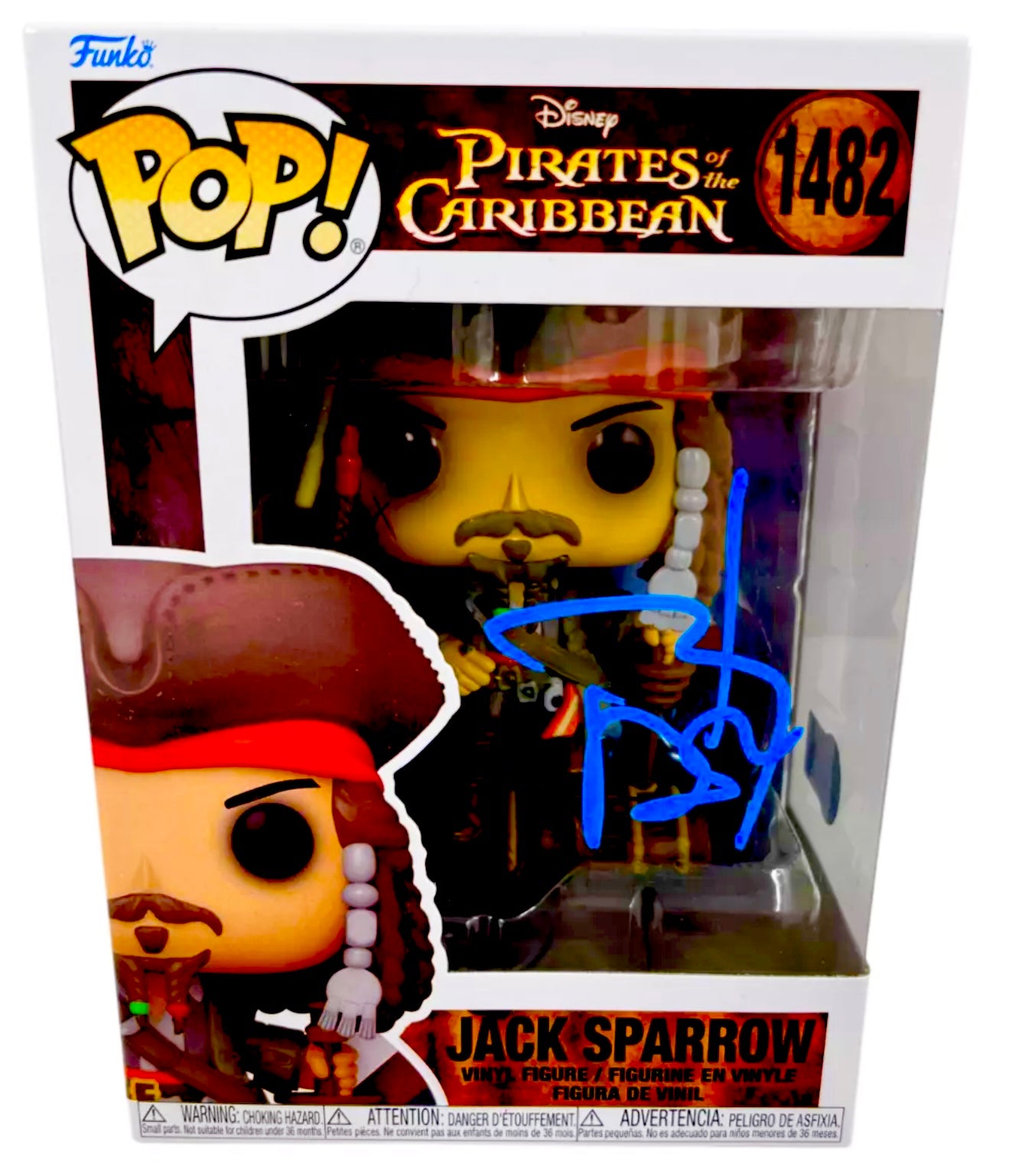 Johnny Depp Signed Pirates of the Caribbean Funko Pop Beckett Certified