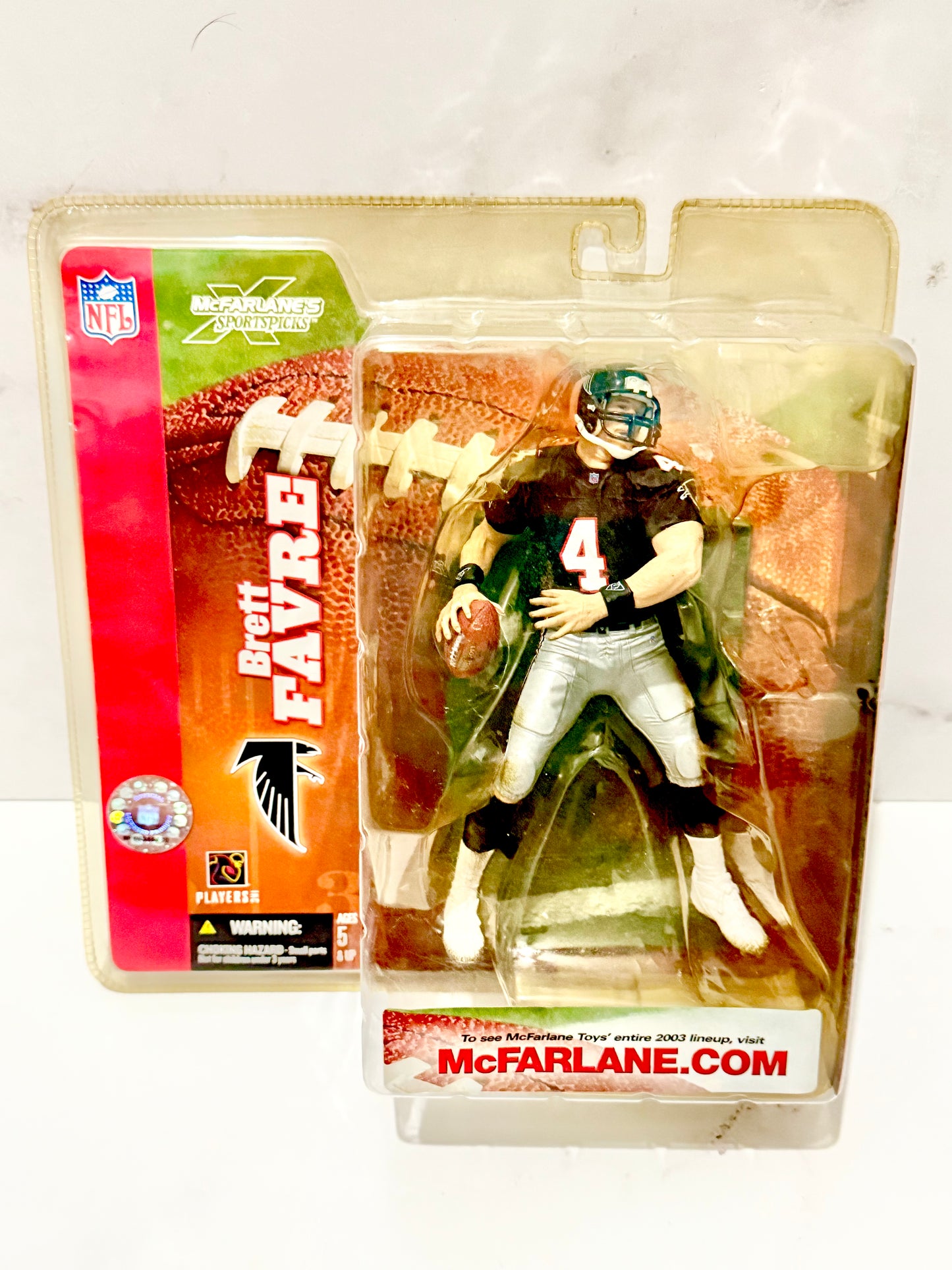 Brett Favre McFarlane Figure NIB Falcons