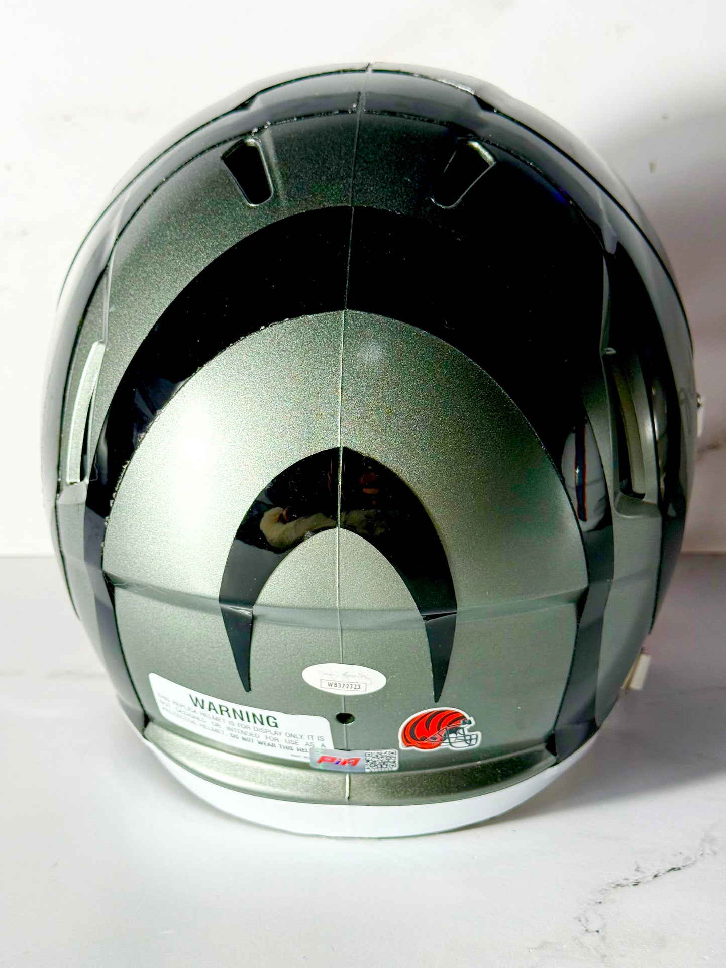 Jamarr Chase Signed Bengals Full Size Replica Flash Helmet (Rookie Sig) JSA Certified