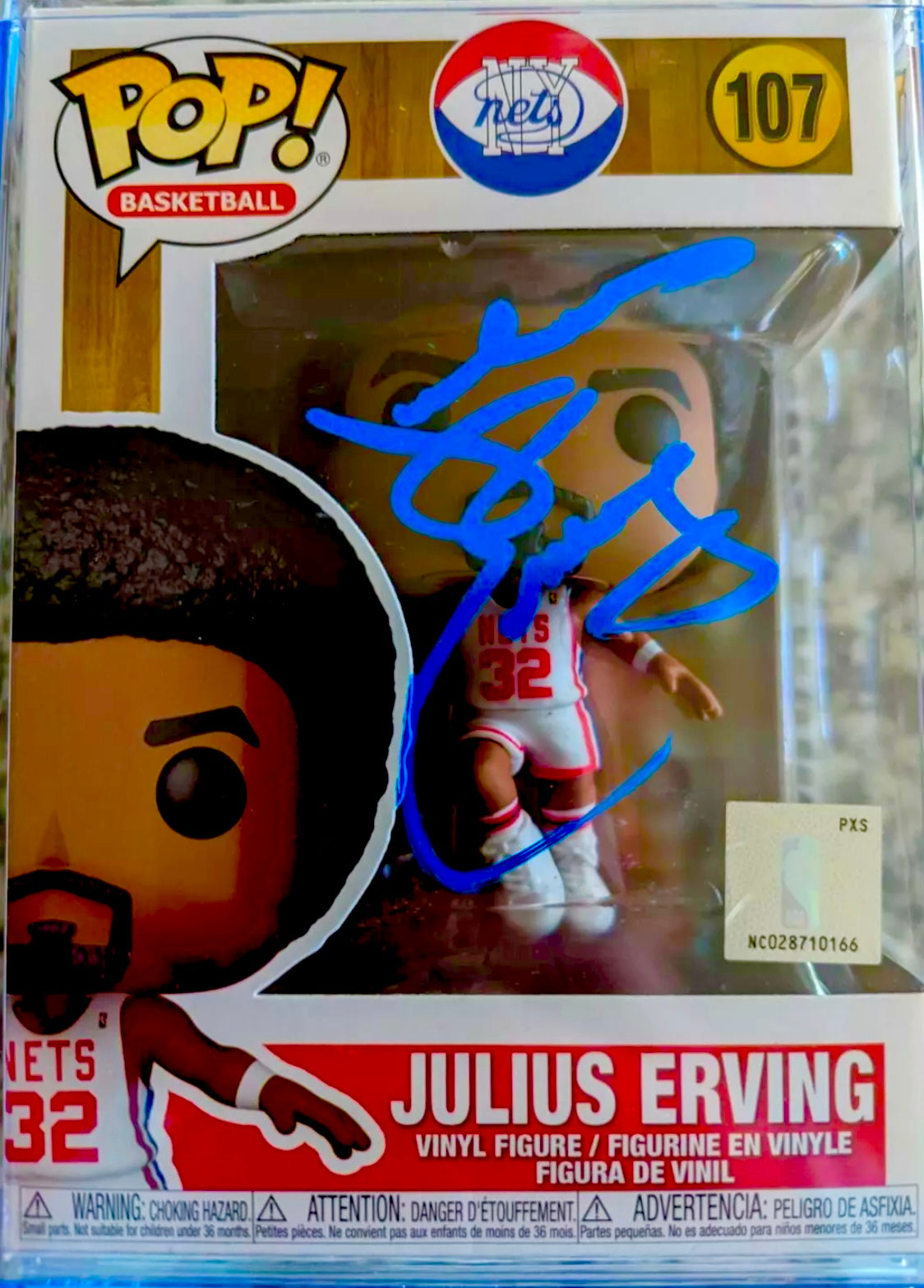 Julius Erving Signed 76ers Funko Pop JSA Certified