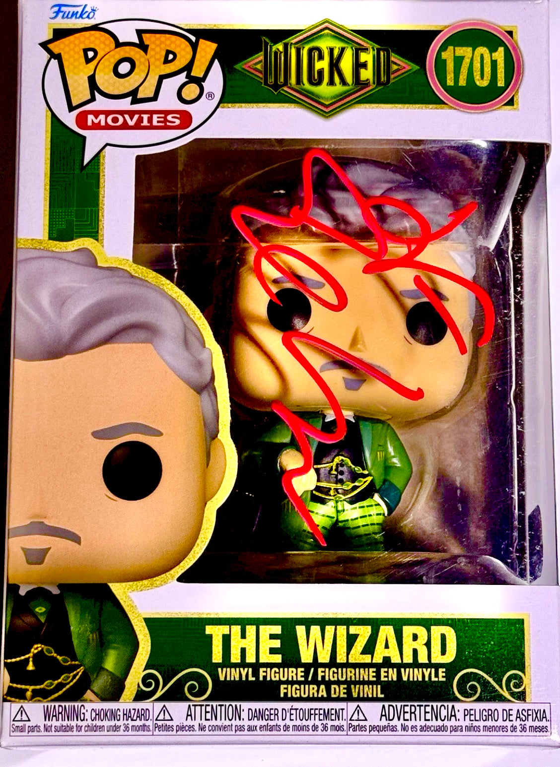 Jeff Goldblum Signed Wizard Funk Pop SWAU Certified