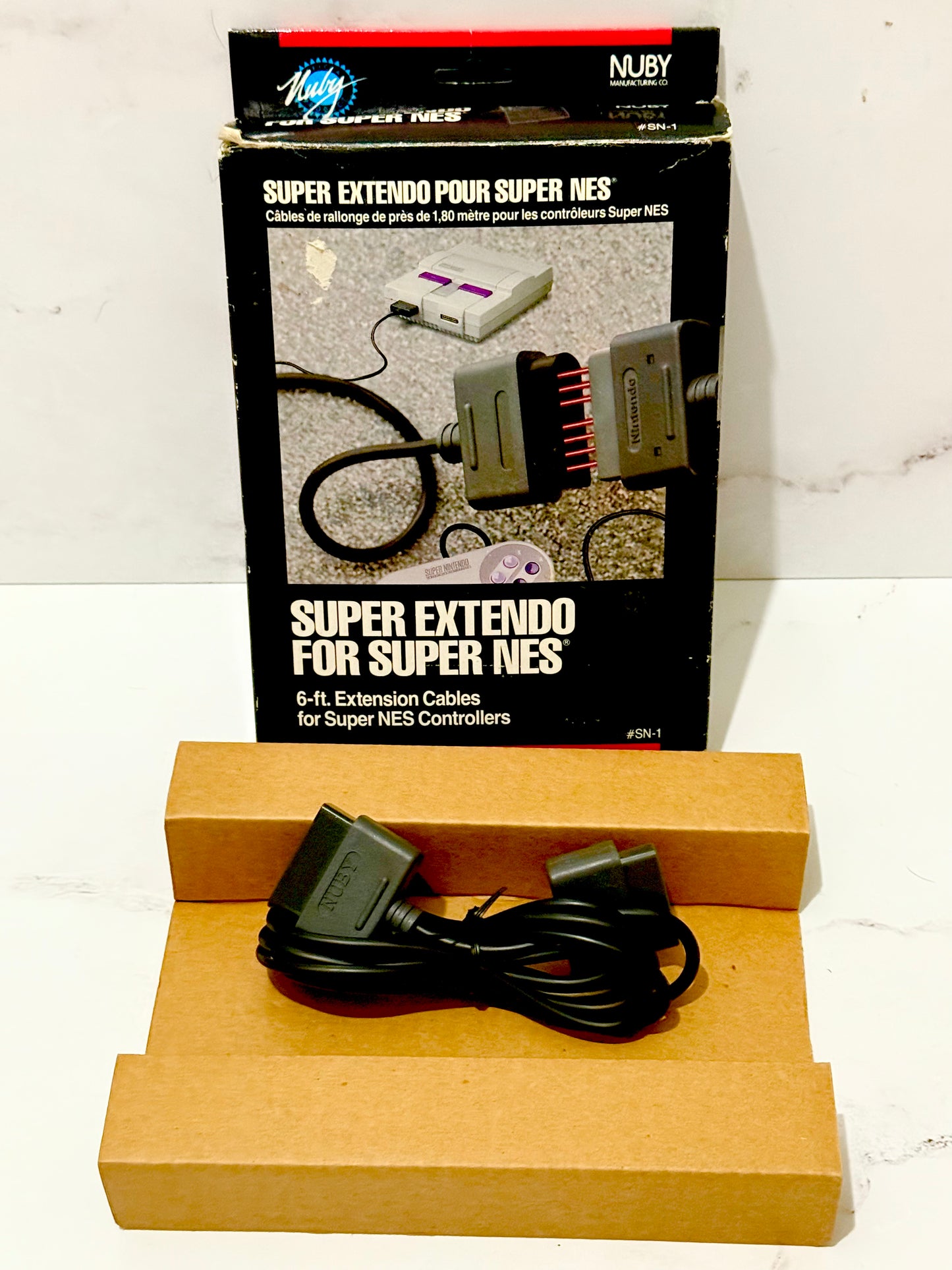 Super Nintendo SNES Official Extension Cord CIB