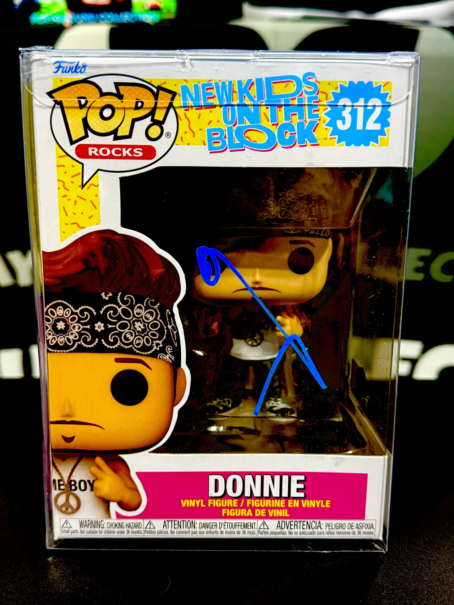 Donnie Wahlberg Signed New Kids on the Block Funko Pop Beckett Certified