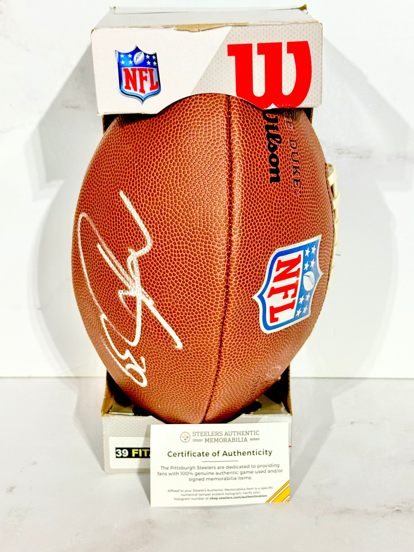 Minkah Fitzpatrick Signed Steelers Official Duke Football Steelers Certified
