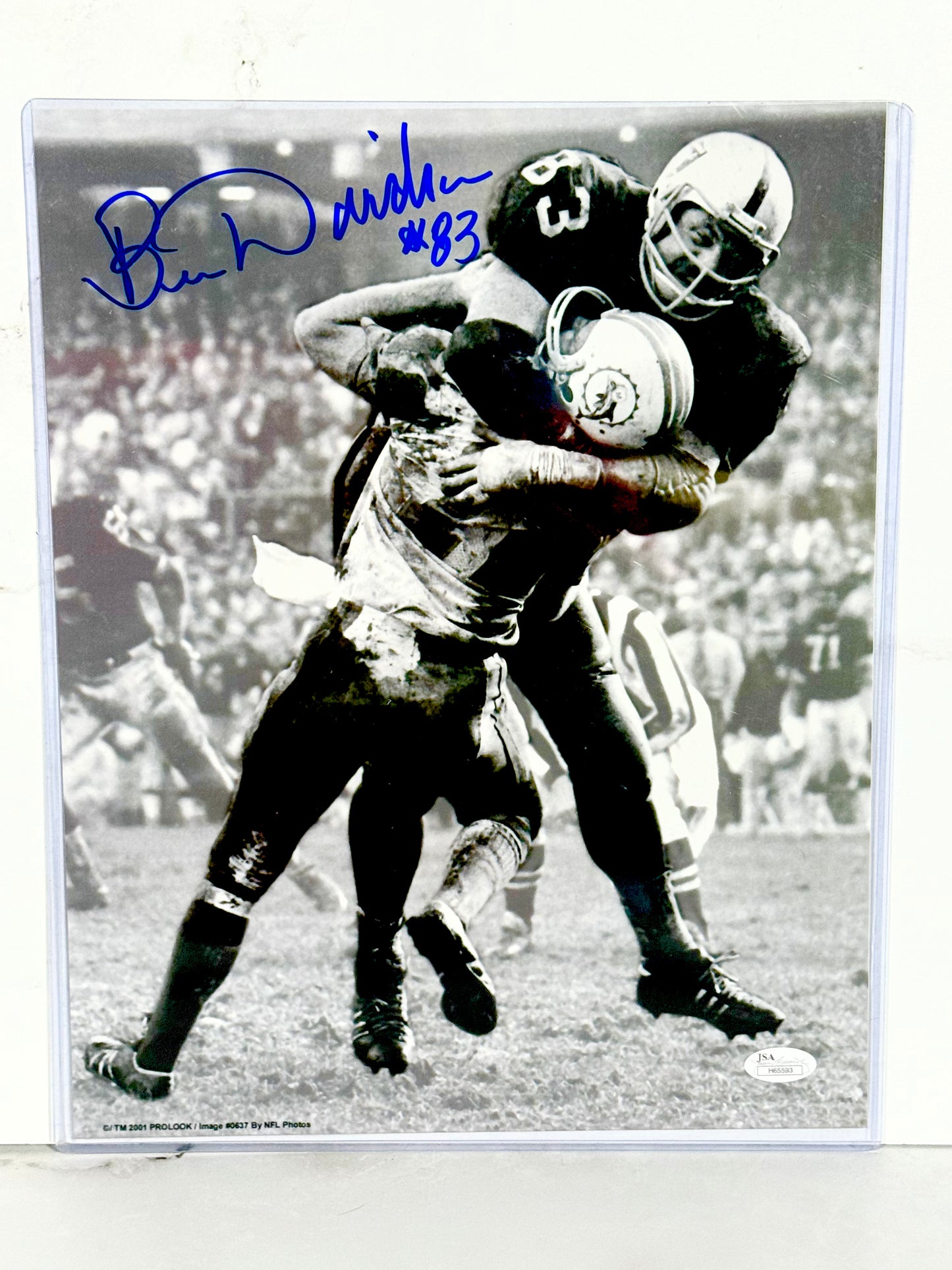 Ben Davidson Signed Raiders 11x14 JSA Certified