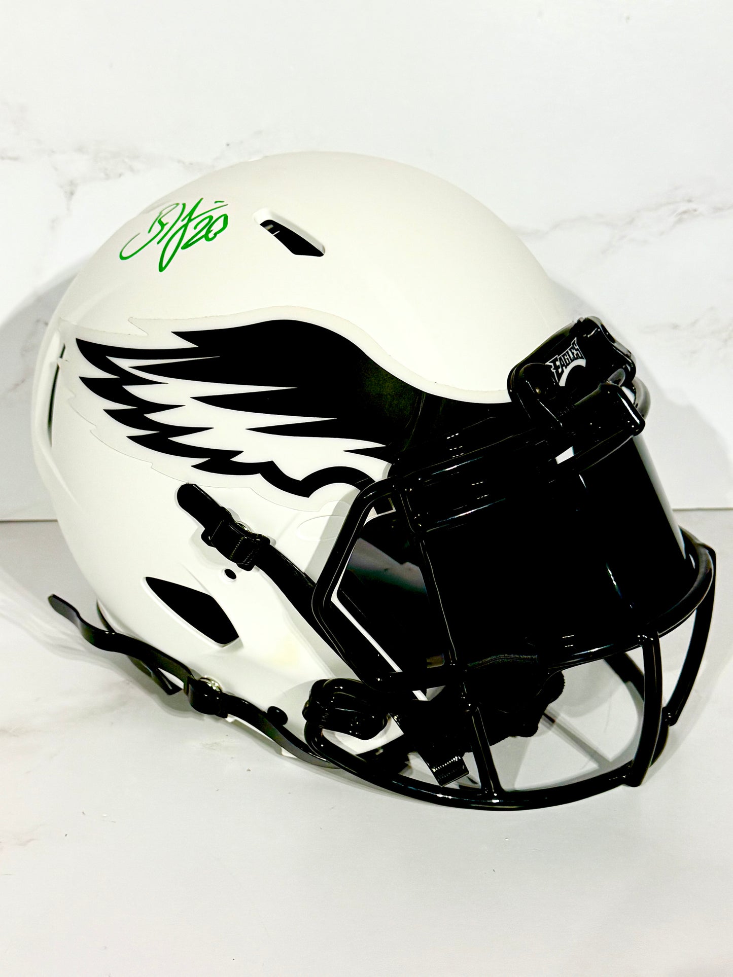 Brian Dawkins Signed Eagles Full Size Lunar Authentic Helmet With Visor Beckett certified