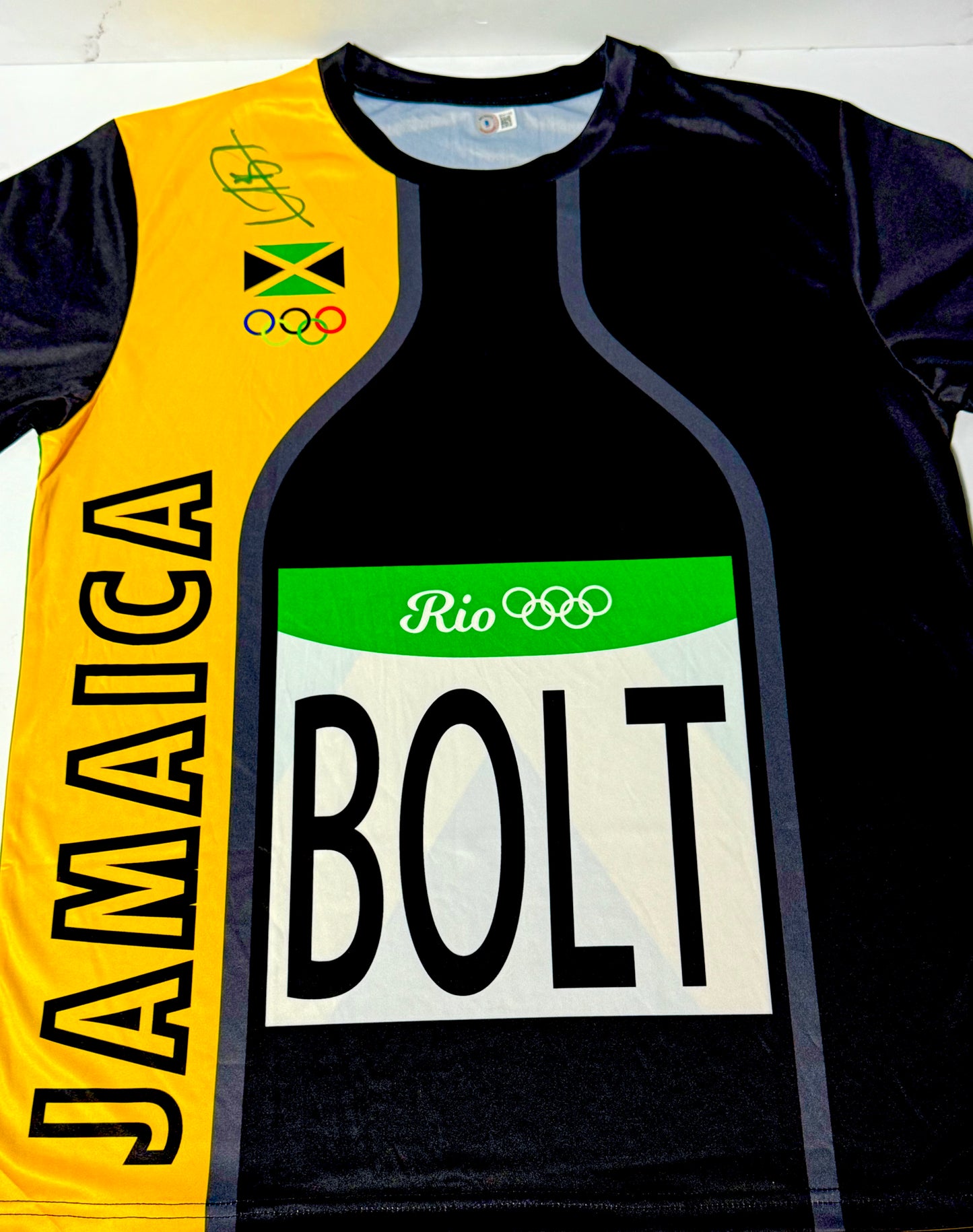 Usain Bolt Signed Olympic Jamaica Track Jersey Beckett Certified