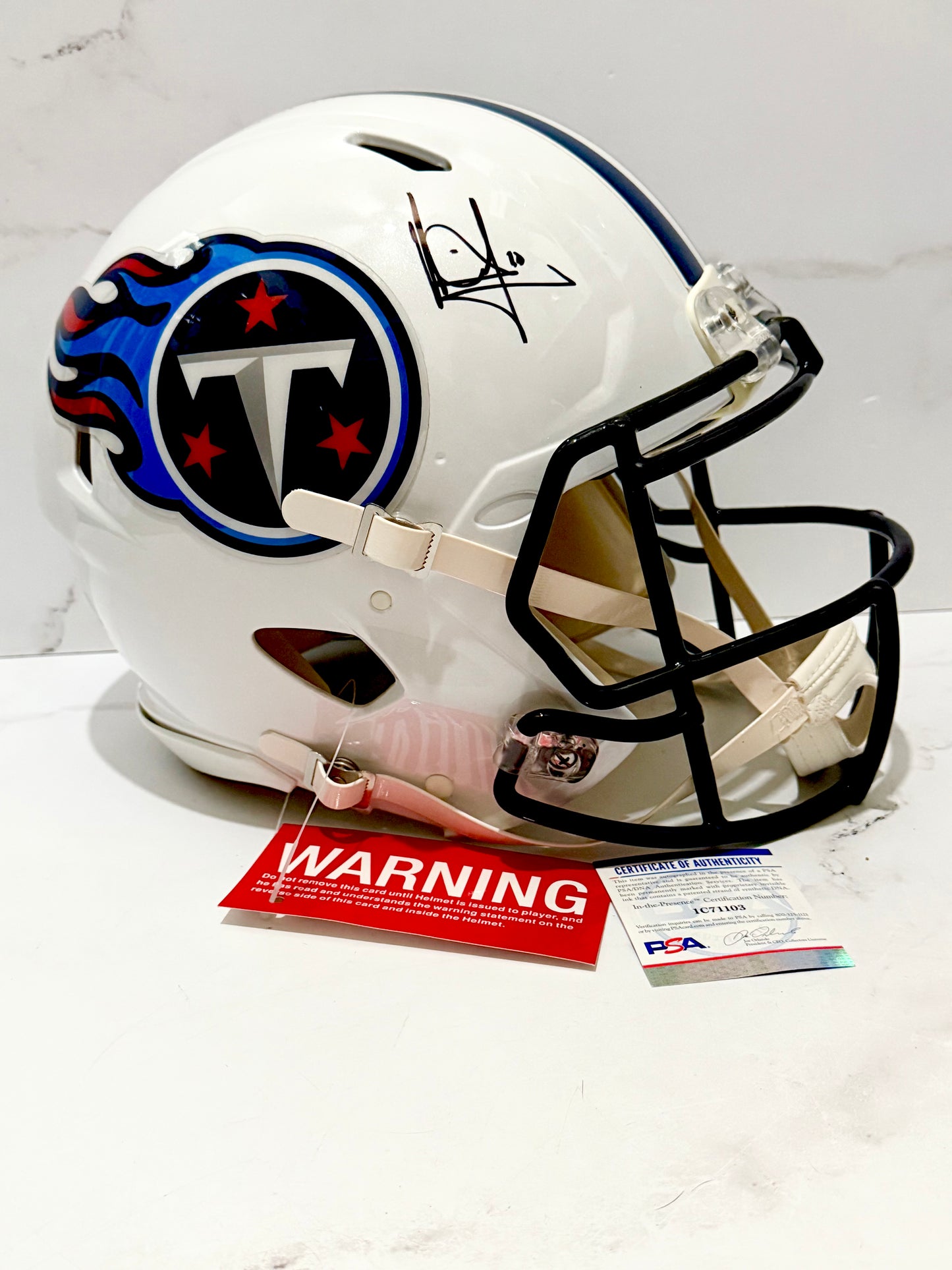 Vince Young Signed Titans Full Size Authentic Helmet PSA Certified