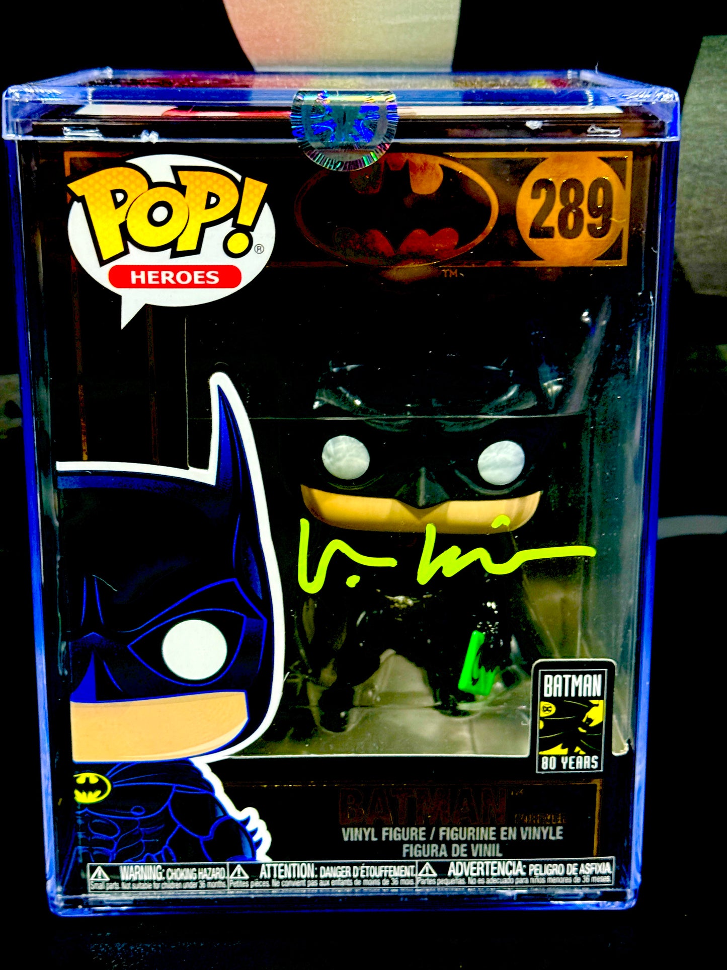 Val Kilmer Signed Batman Funko Pop CA Certified