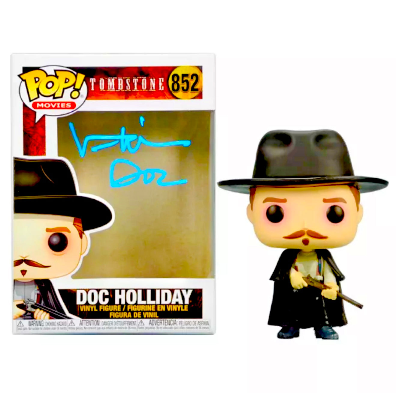 Val Kilmer Signed Tombstone Funko Pop CA Certified