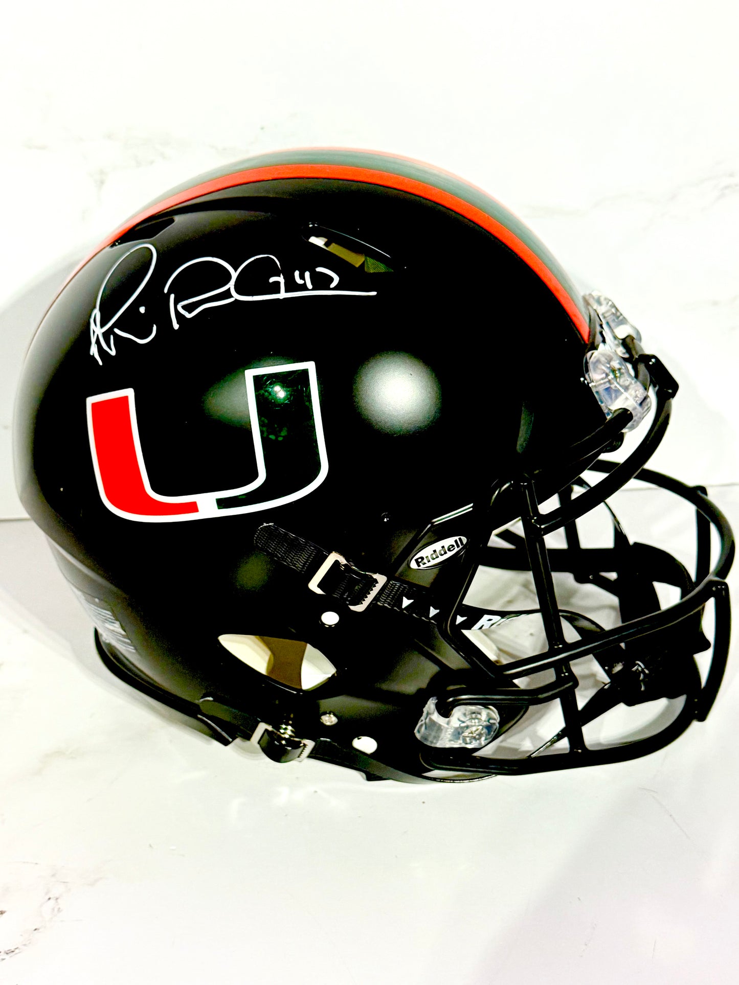 Michale Irvin Signed Cowboys Hurricanes Full Size Authentic Helmet Beckett Certified