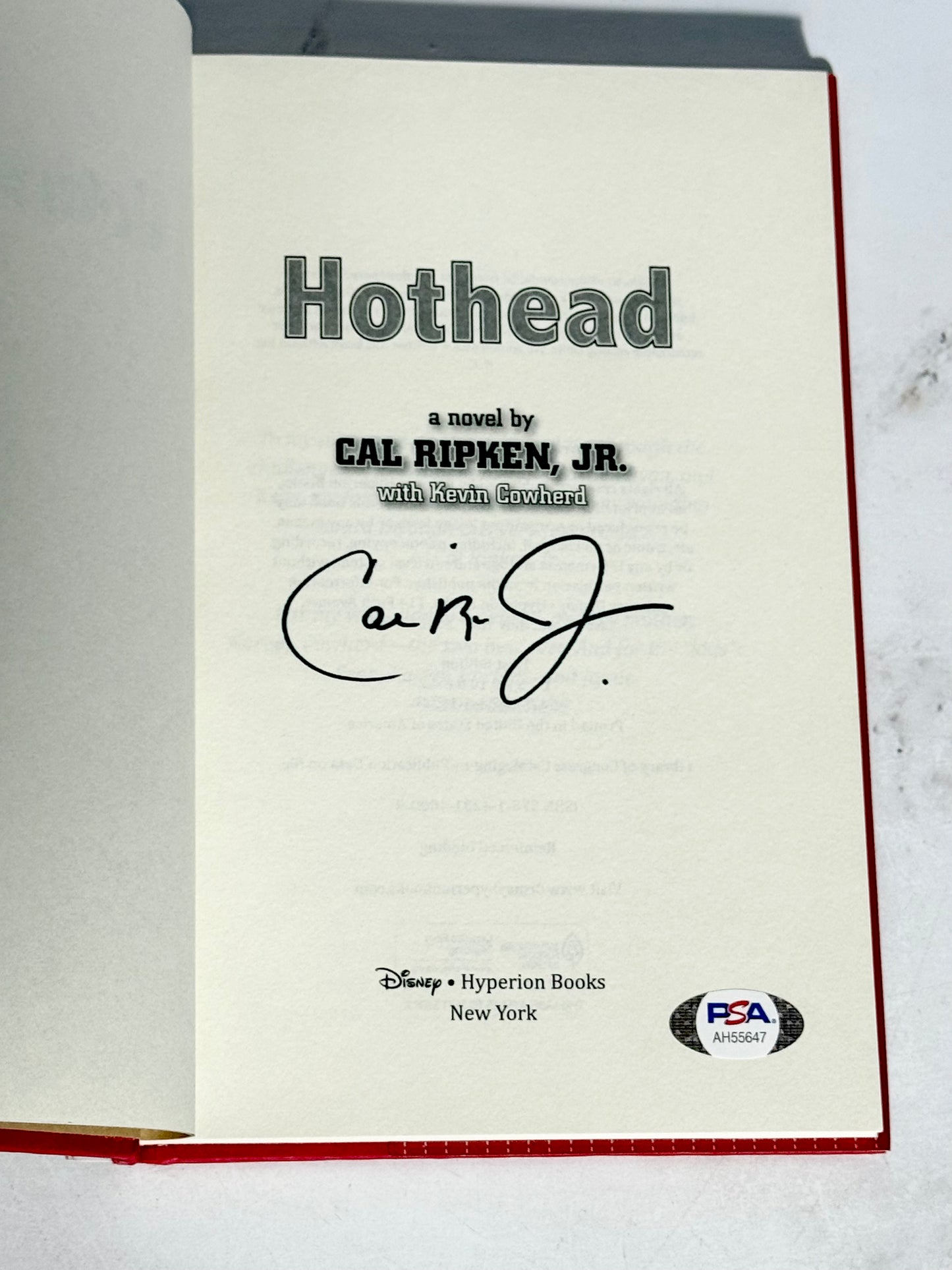 Cal Ripken Jr Signed Book Orioles PSA Certified