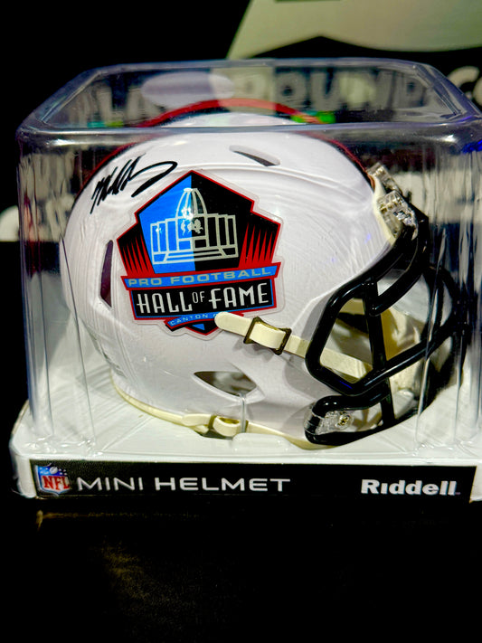 Mike Singletary Signed HOF Mini Bears Helmet Beckett Certified