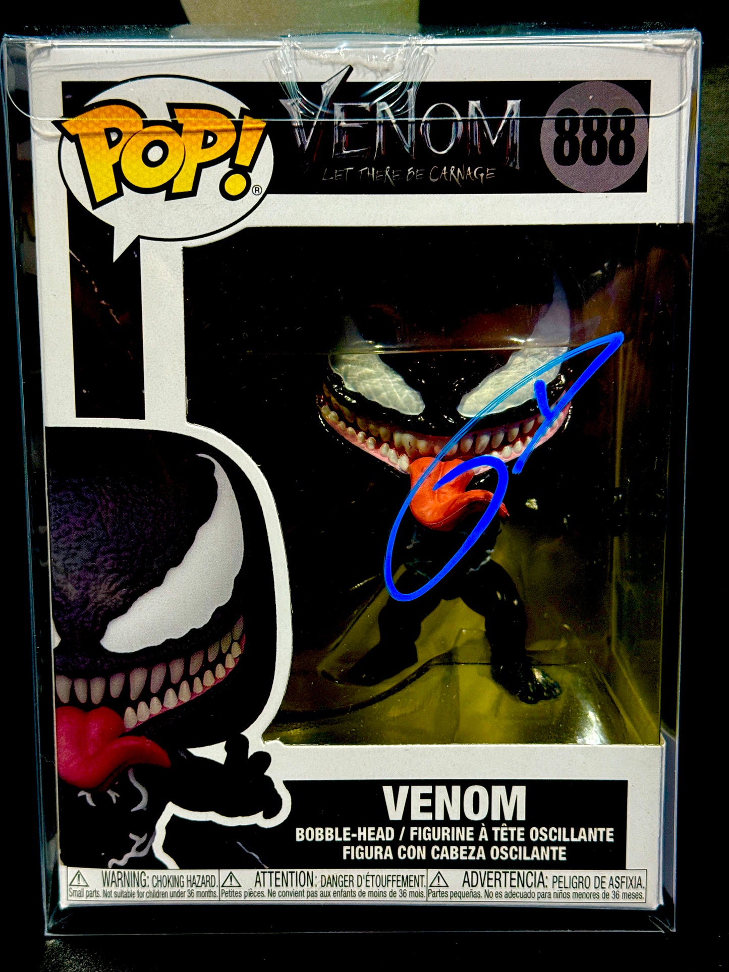 Tom Hardy Signed Venom Funko Pop CA Certified