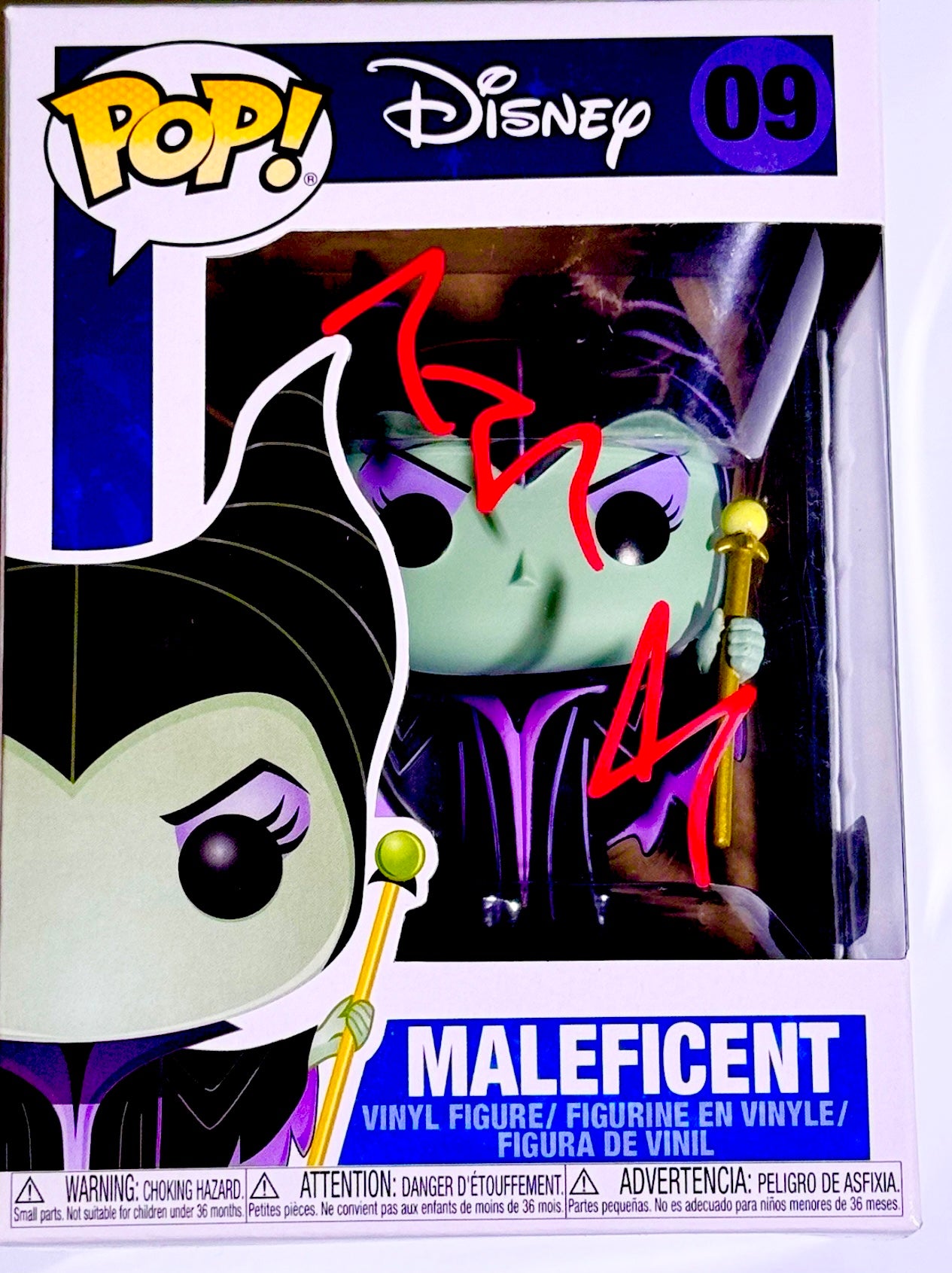 Angelina Jolie Signed Maleficent Funko Pop SWAU Certified
