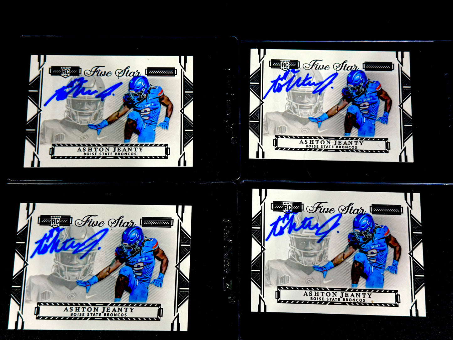 (4) Ashton Jeanty 2024 Five Star Custom Card 1st Autographed Card! You get all 4!