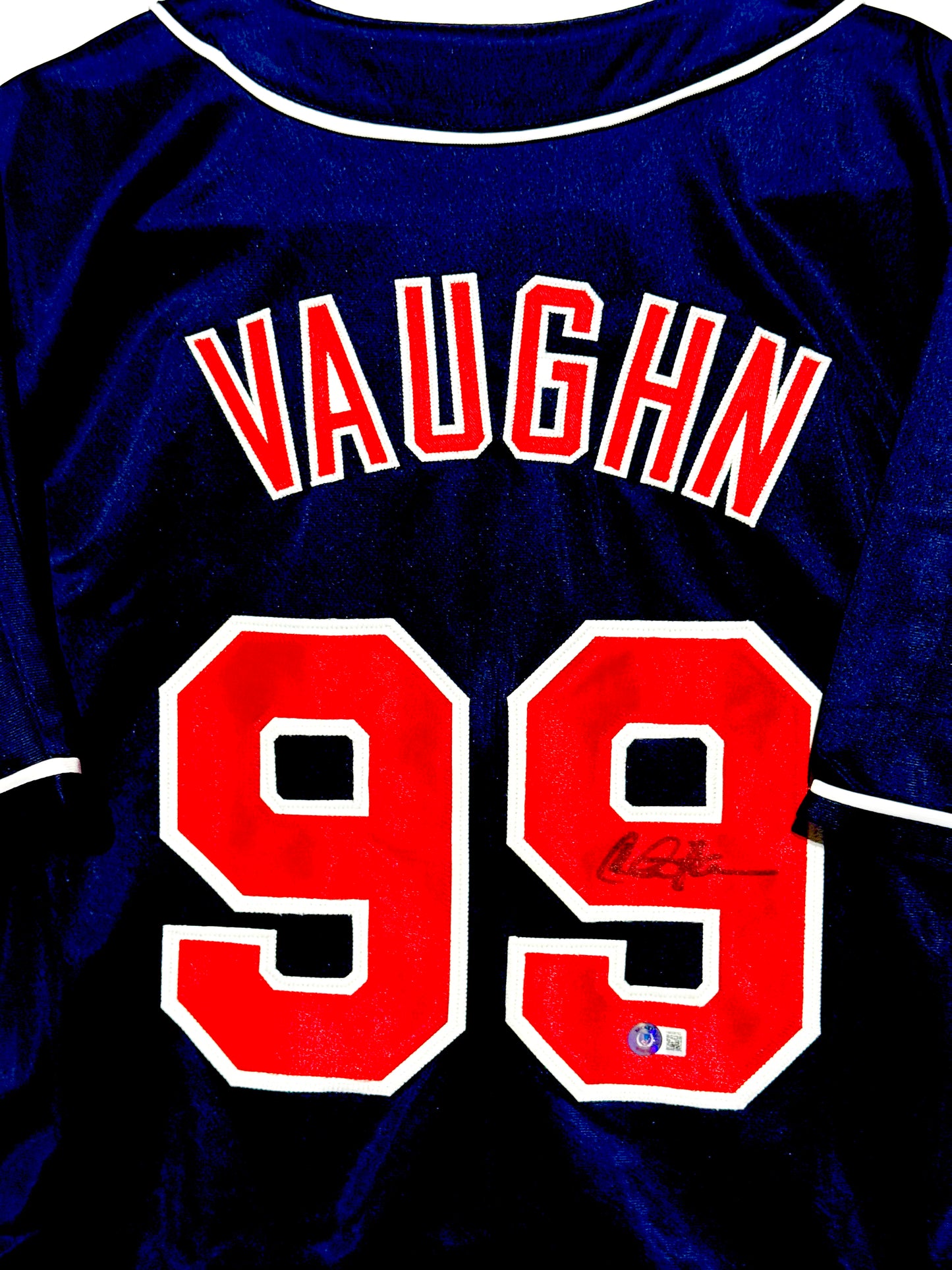 Charlie Sheen Signed Major League Movie Jersey Beckett Certified
