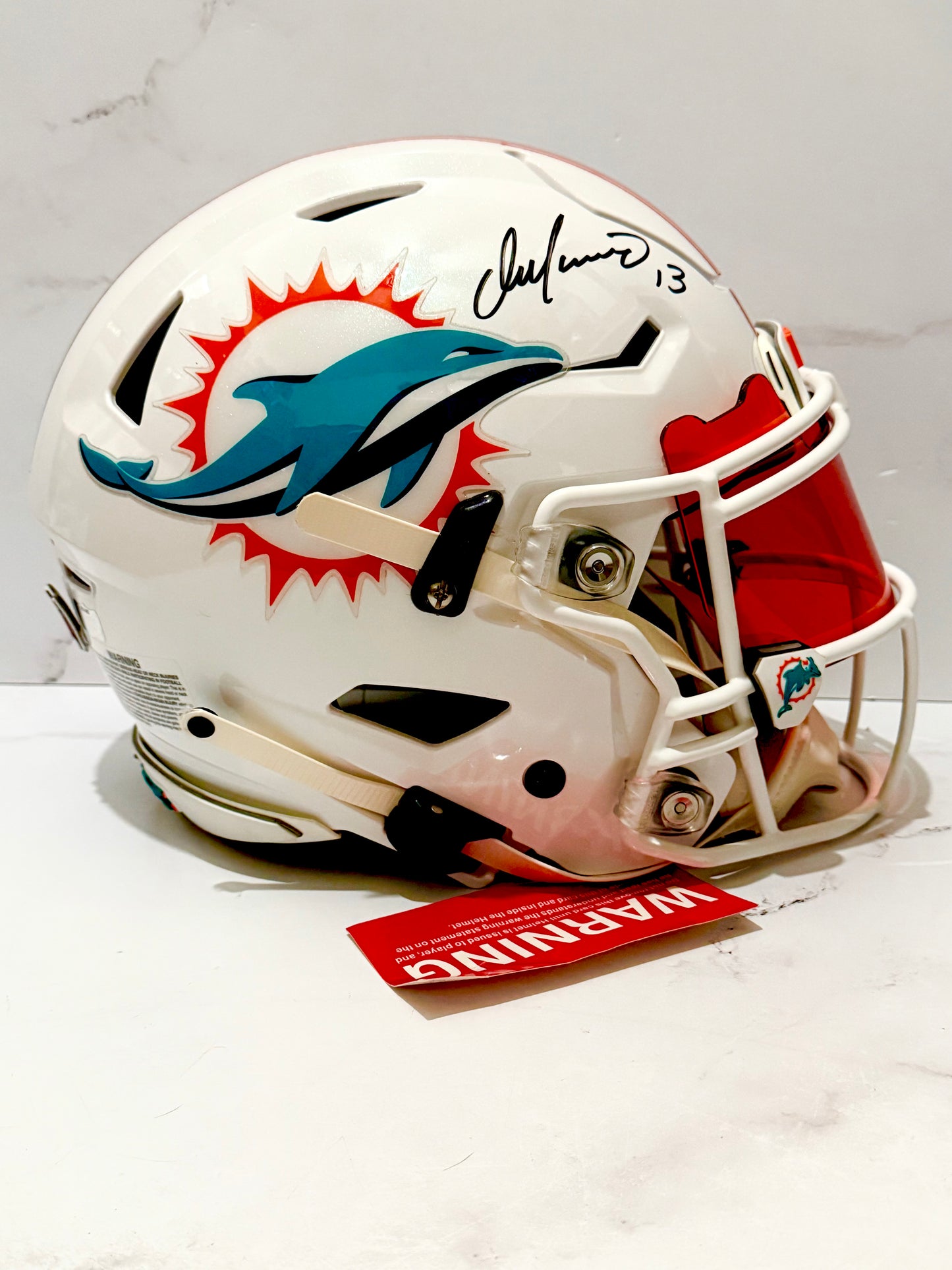 Dan Marino Signed Dolphins Full Size Speedflex Helmet with Visor Radke Certified