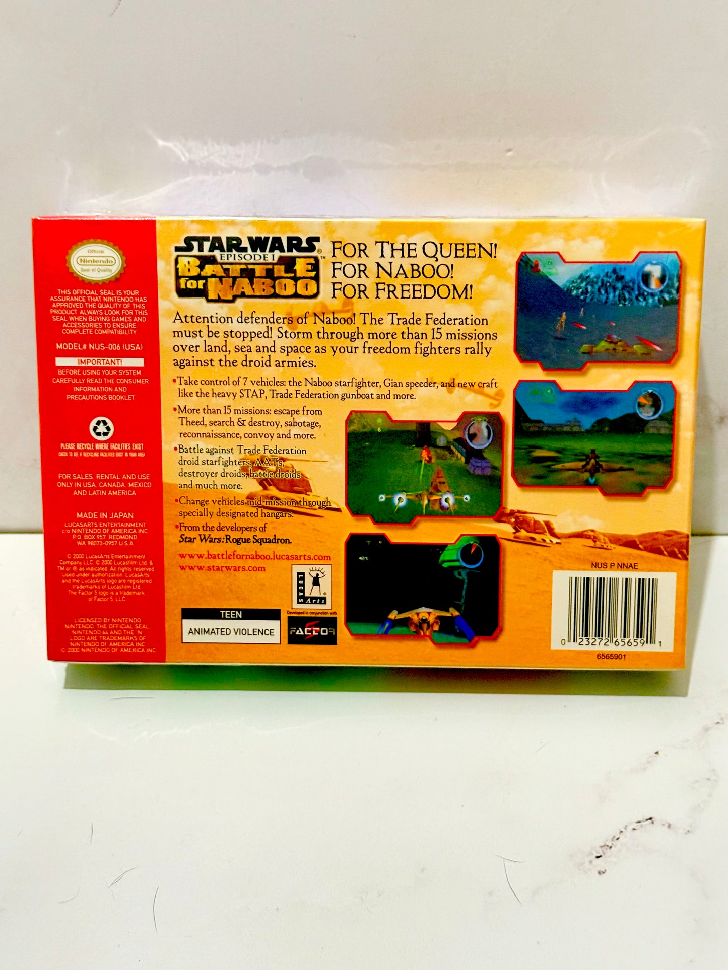 Star Wars Battle for Naboo New Sealed Super Nintendo SNES Game