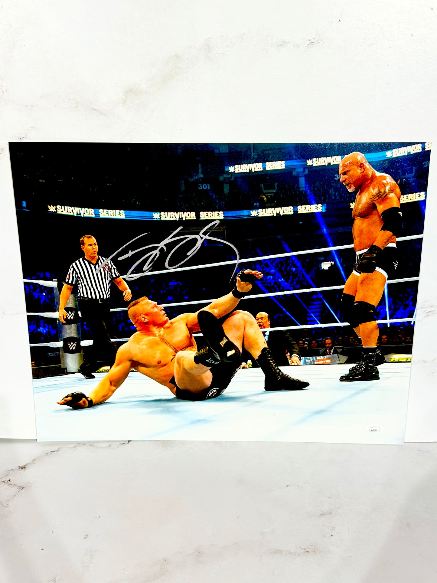 Bill Goldberg Signed WWE 16x20 JSA Certified