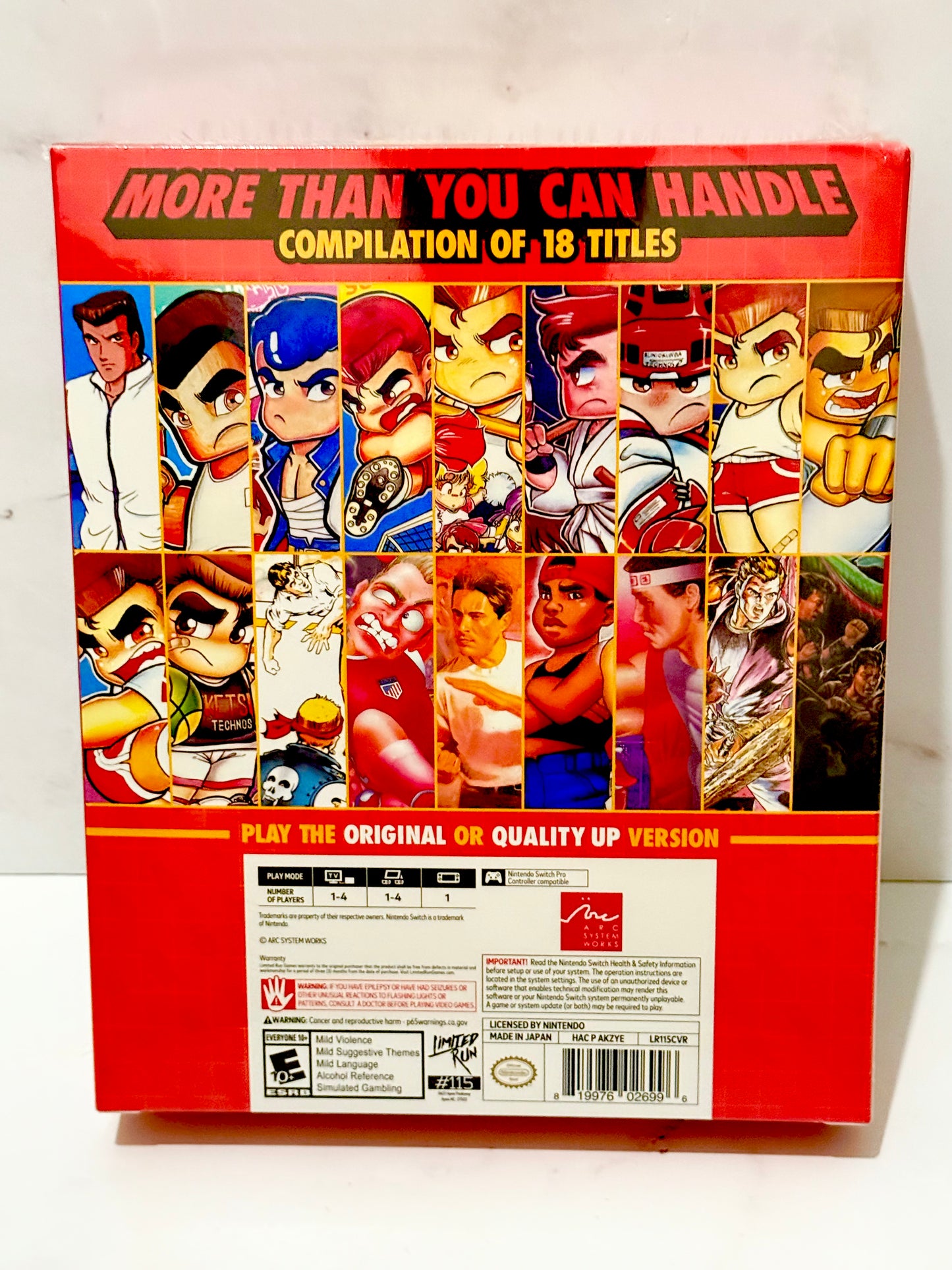 Double Dragon Kunio-Kun NIB Nintendo Switch Limited Run