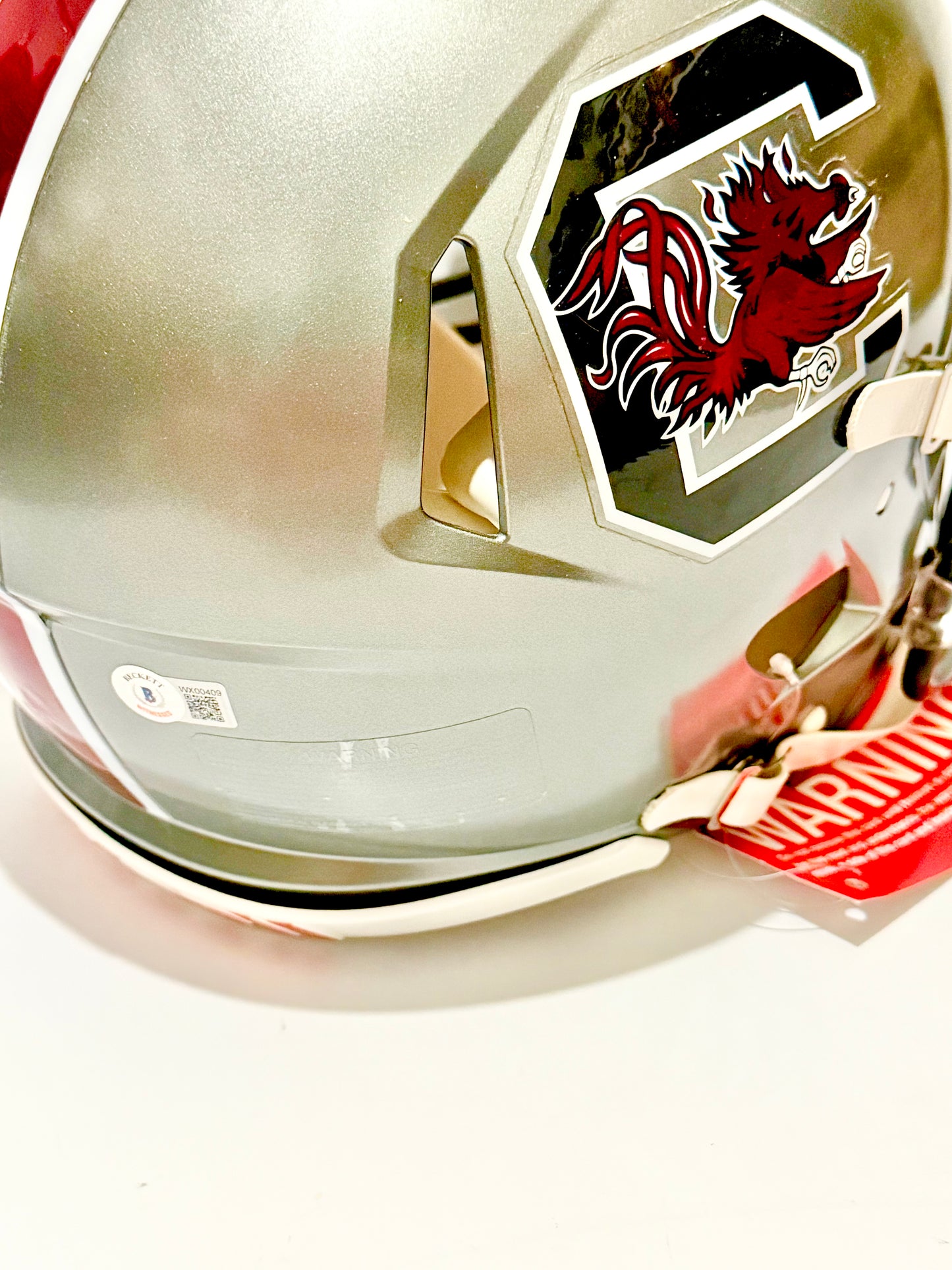 Jaycee Horn Signed Full Size Authentic Gamecocks Panthers Helmet Beckett Certified