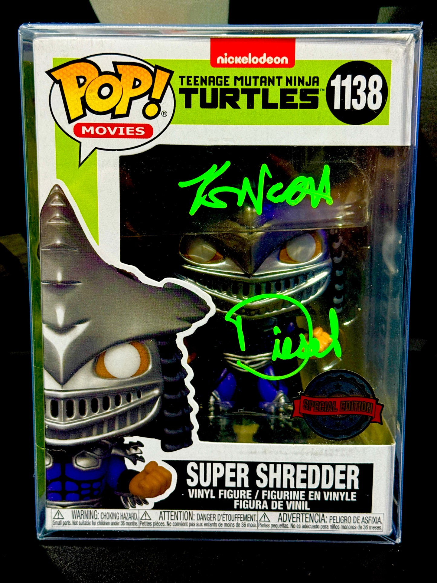 Kevin Nash Signed TMNT Shedder Funko Pop Schwartz Certified