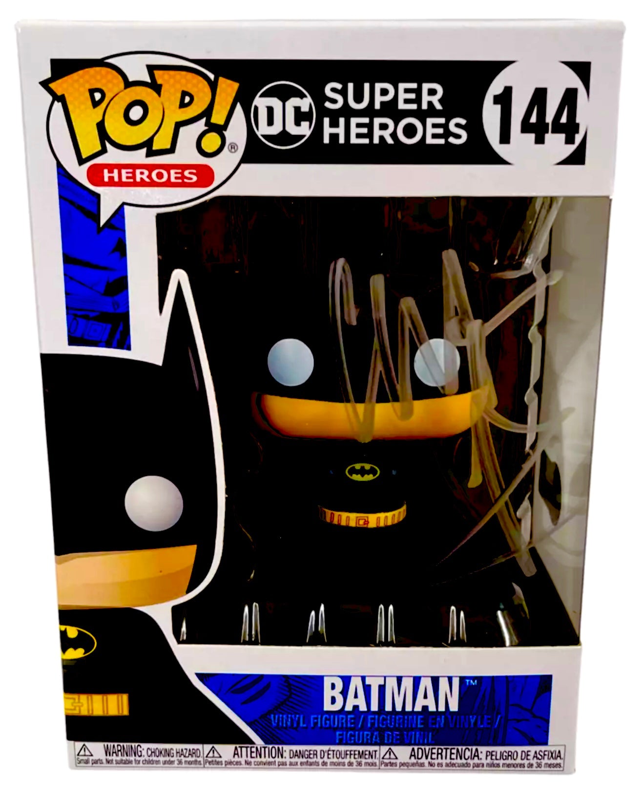 Christian Bale Signed Batman Funko Pop Beckett Certified