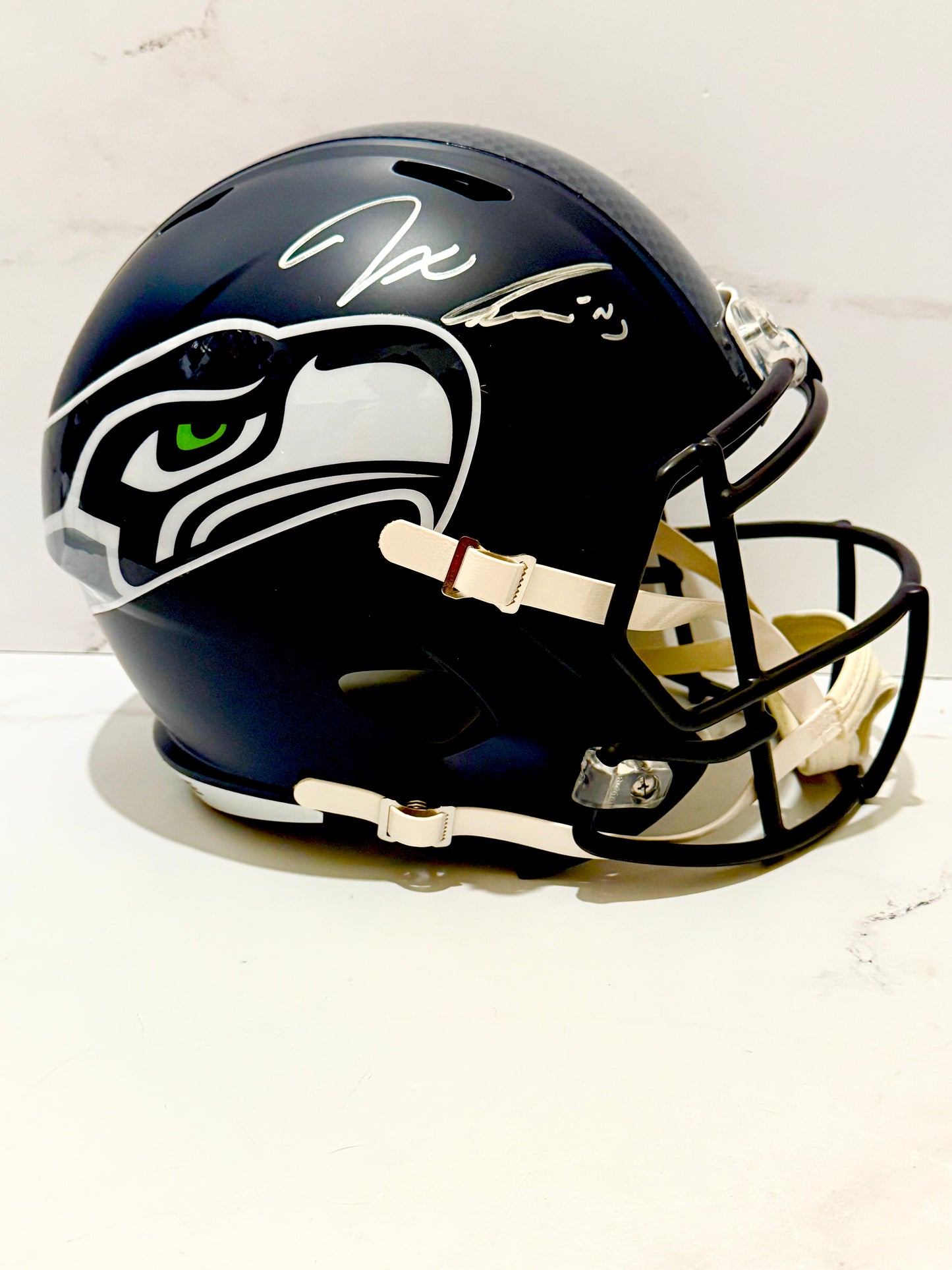 Jaxon Smith Njigba Signed Seahawks Full Size Replica Helmet Fanatics Certified