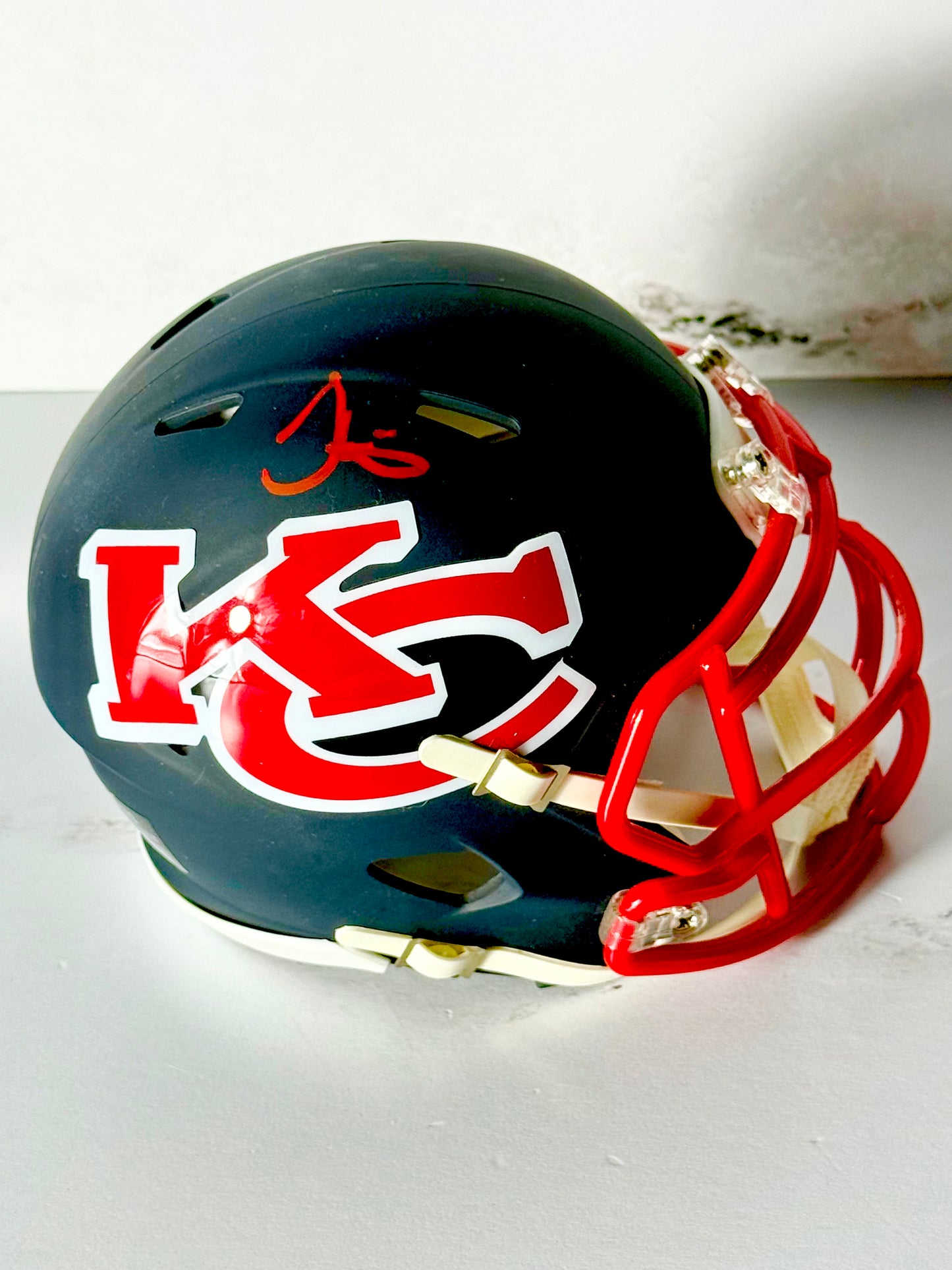 Tyreek Hill Signed Chiefs AMP (Rare) Mini Helmet JSA Certified