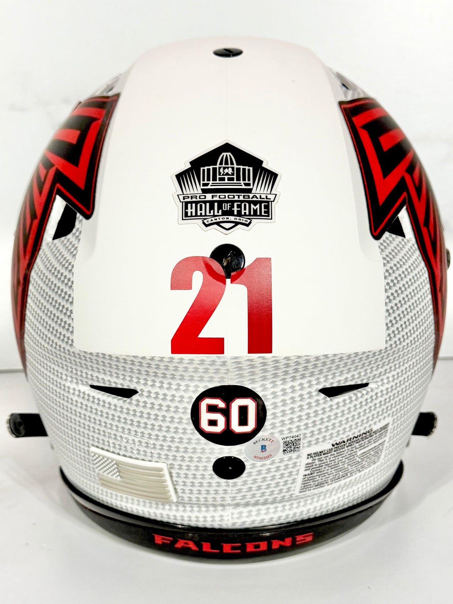 Deion Sanders Signed Falcons Hrydo Dipped Speedflex with Custom Visor and Extras “HOF 2011” Beckett Certified