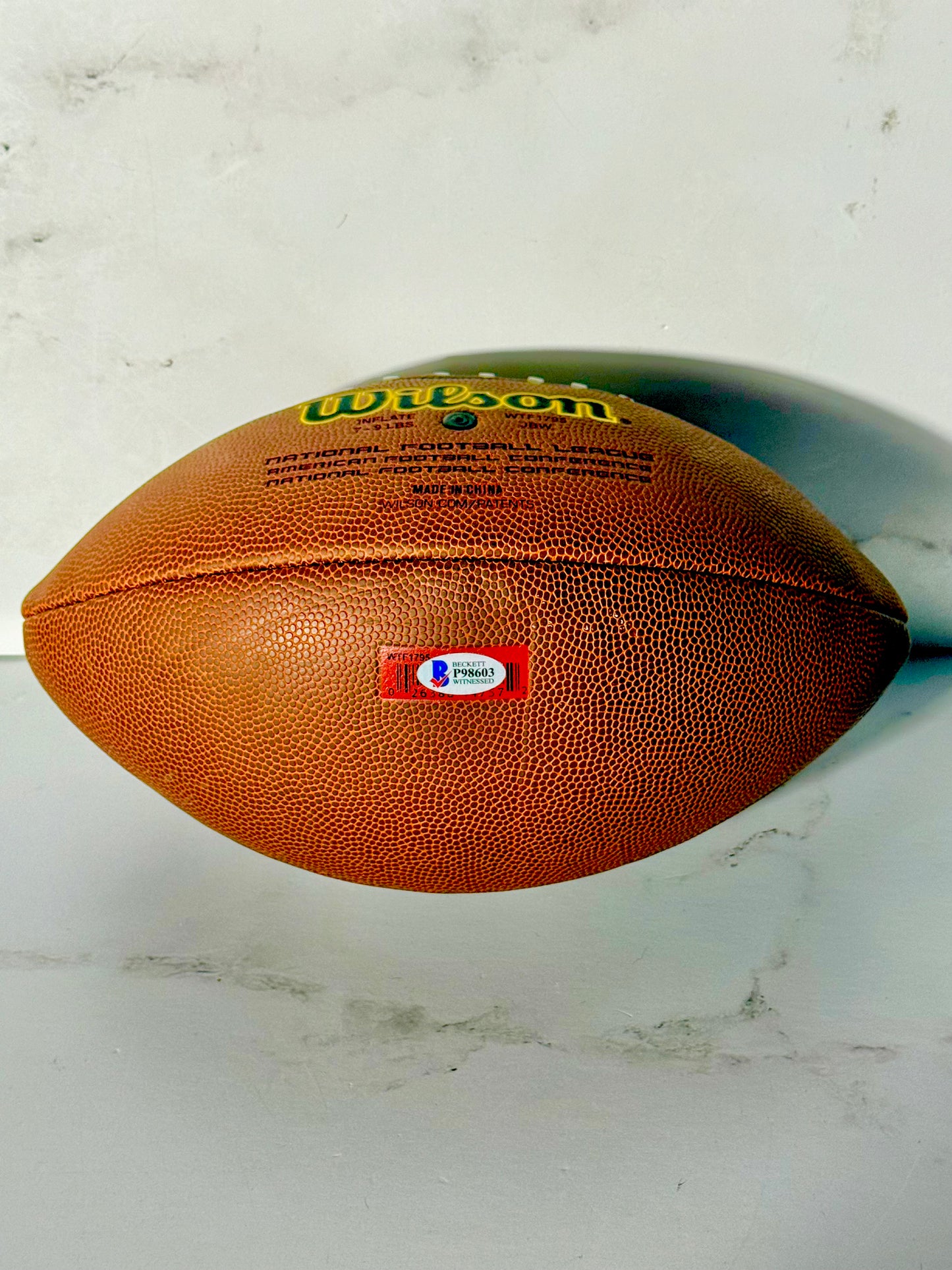 Anthony Miller Signed Bears Football (#17 1st NFL TD 9/17/18) Beckett Certified