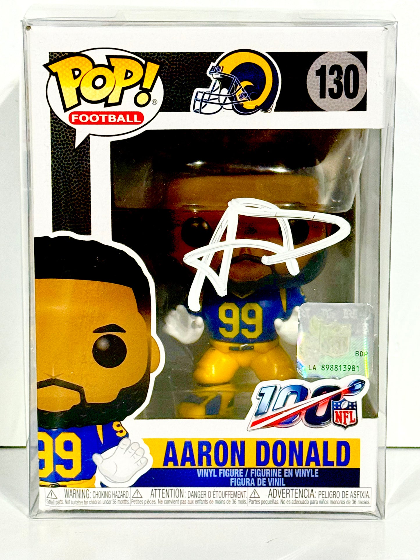 Aaron Donald Signed Rams Funko Pop Beckett Certified
