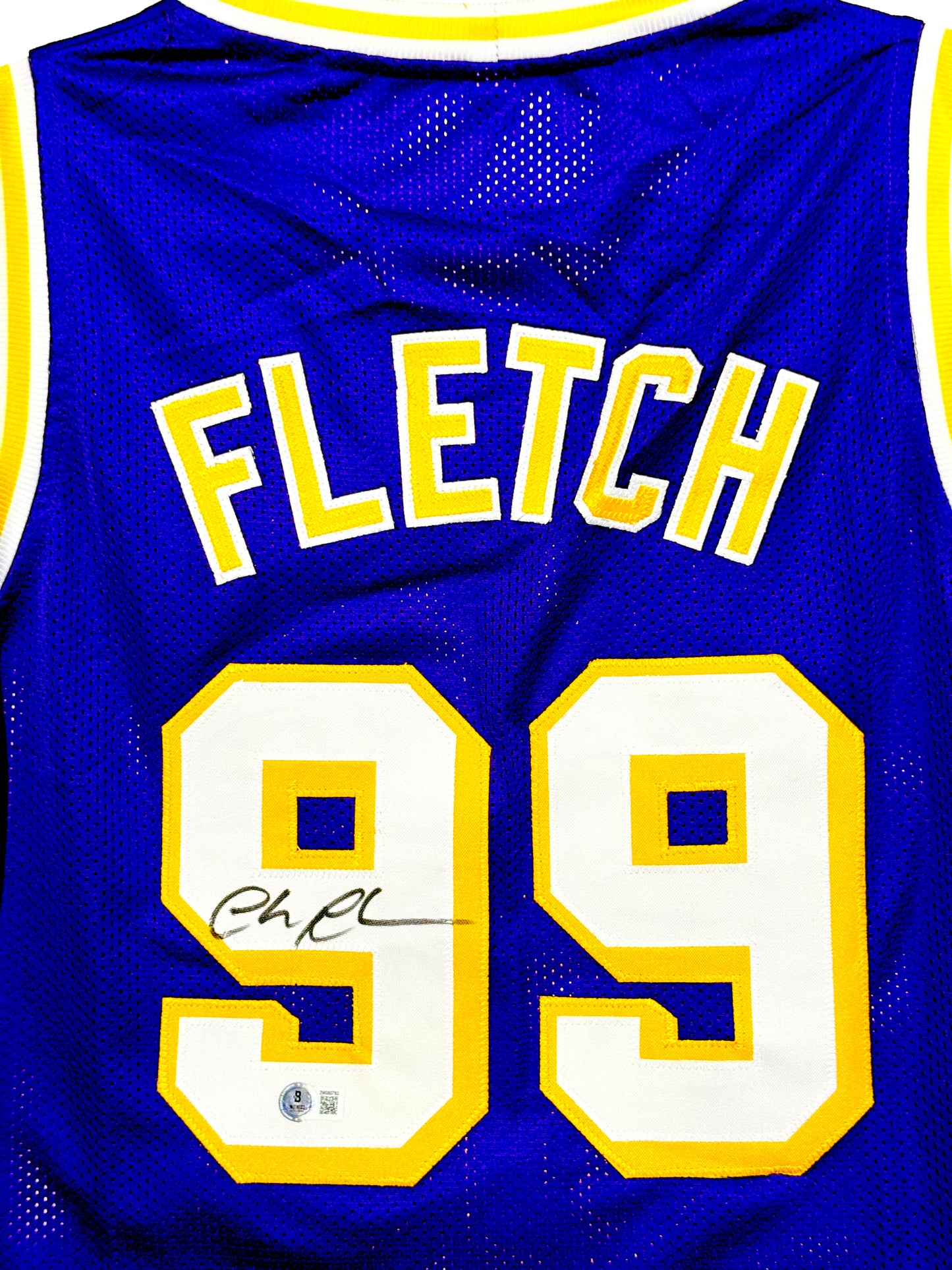 Chevy Chase Signed Lakers Fletch Movie Jersey Beckett Certified