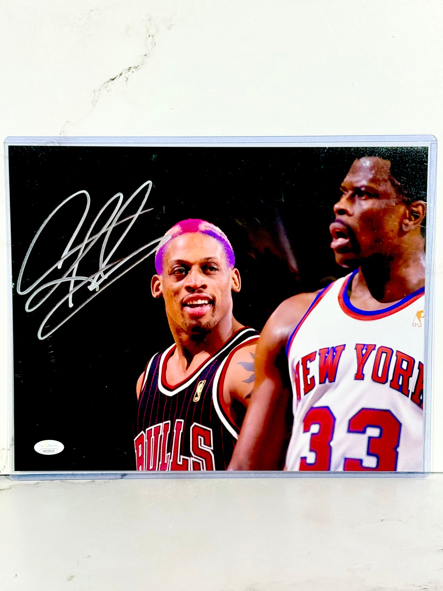 Dennis Rodman Signed Bulls 11x14 JSA Certified